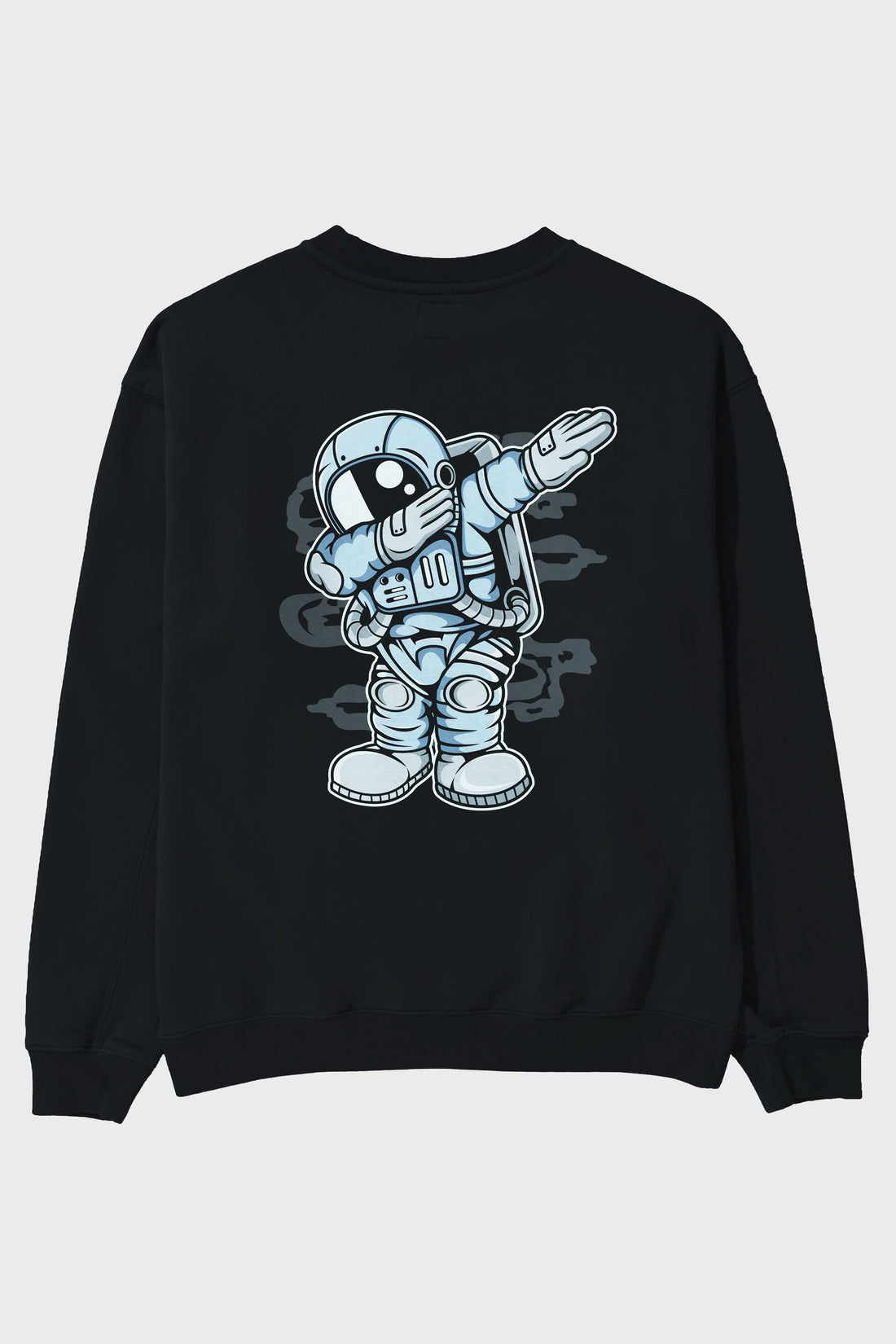 Astronaut Dab Arka Baskılı Oversize Sweatshirt Erkek Kadın Unisex