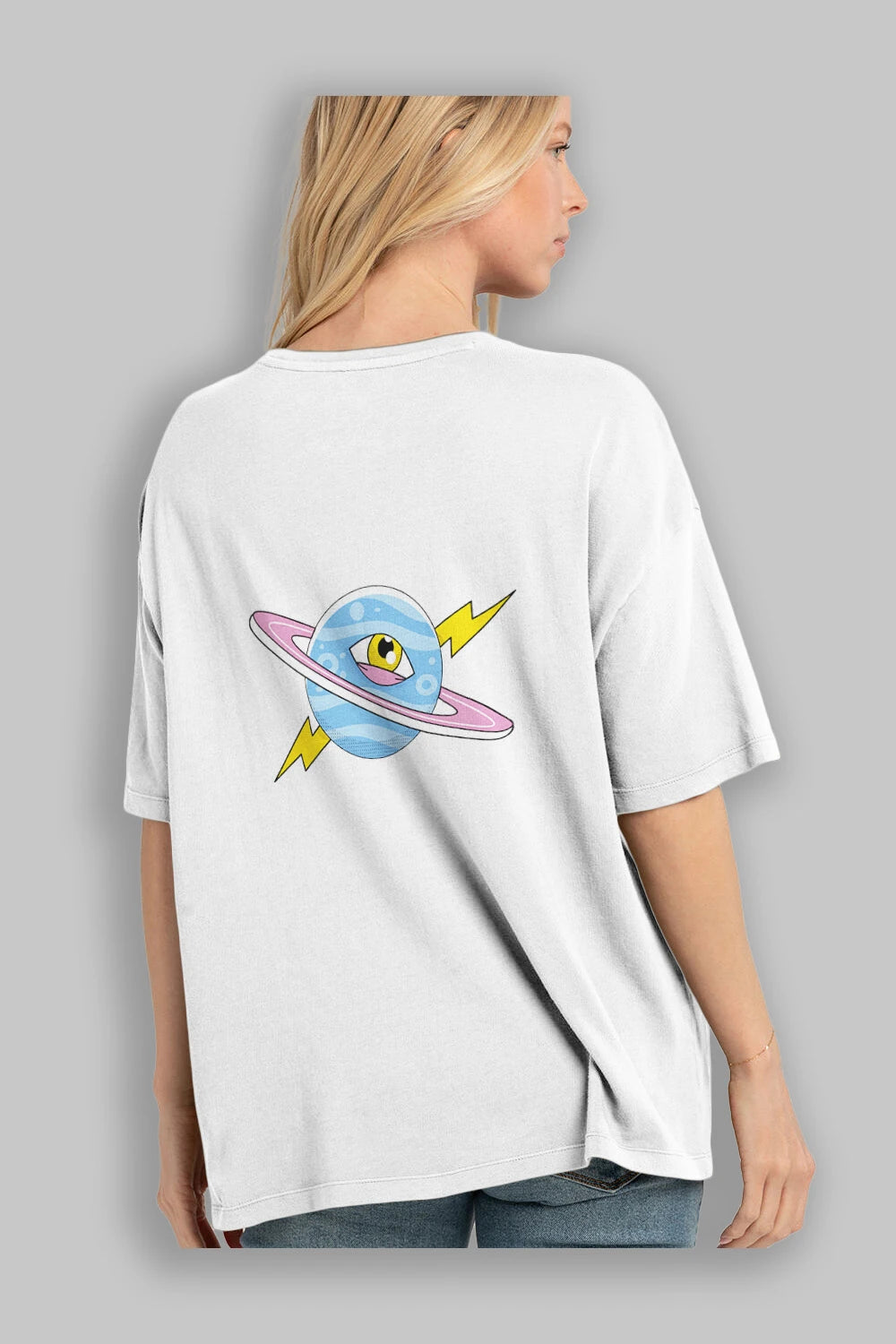 I Need Some Space Arka Baskılı Oversize t-shirt Erkek Kadın Unisex