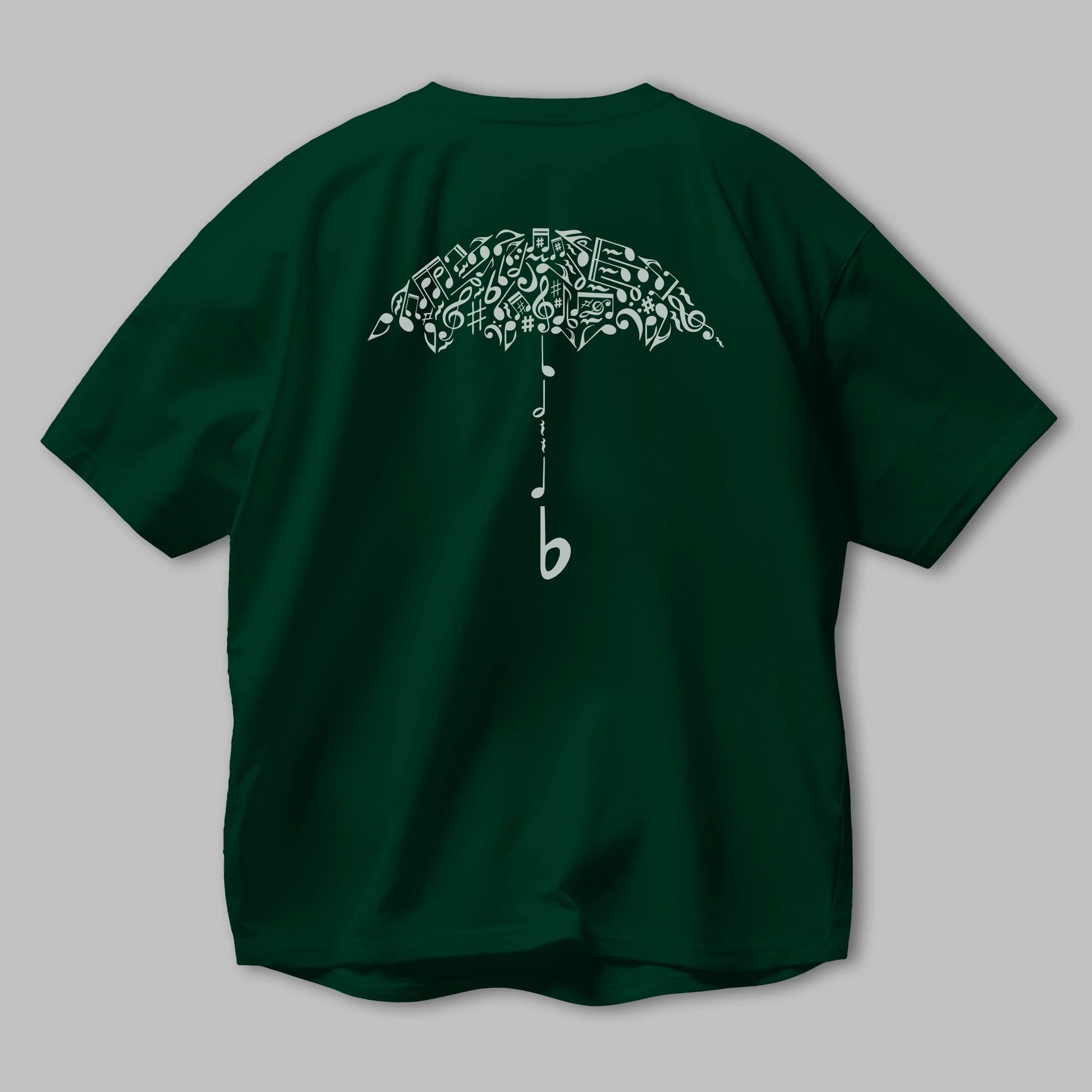 Sound Of Rain Arka Baskılı Oversize t-shirt %100 pamuk Erkek Kadın Unisex