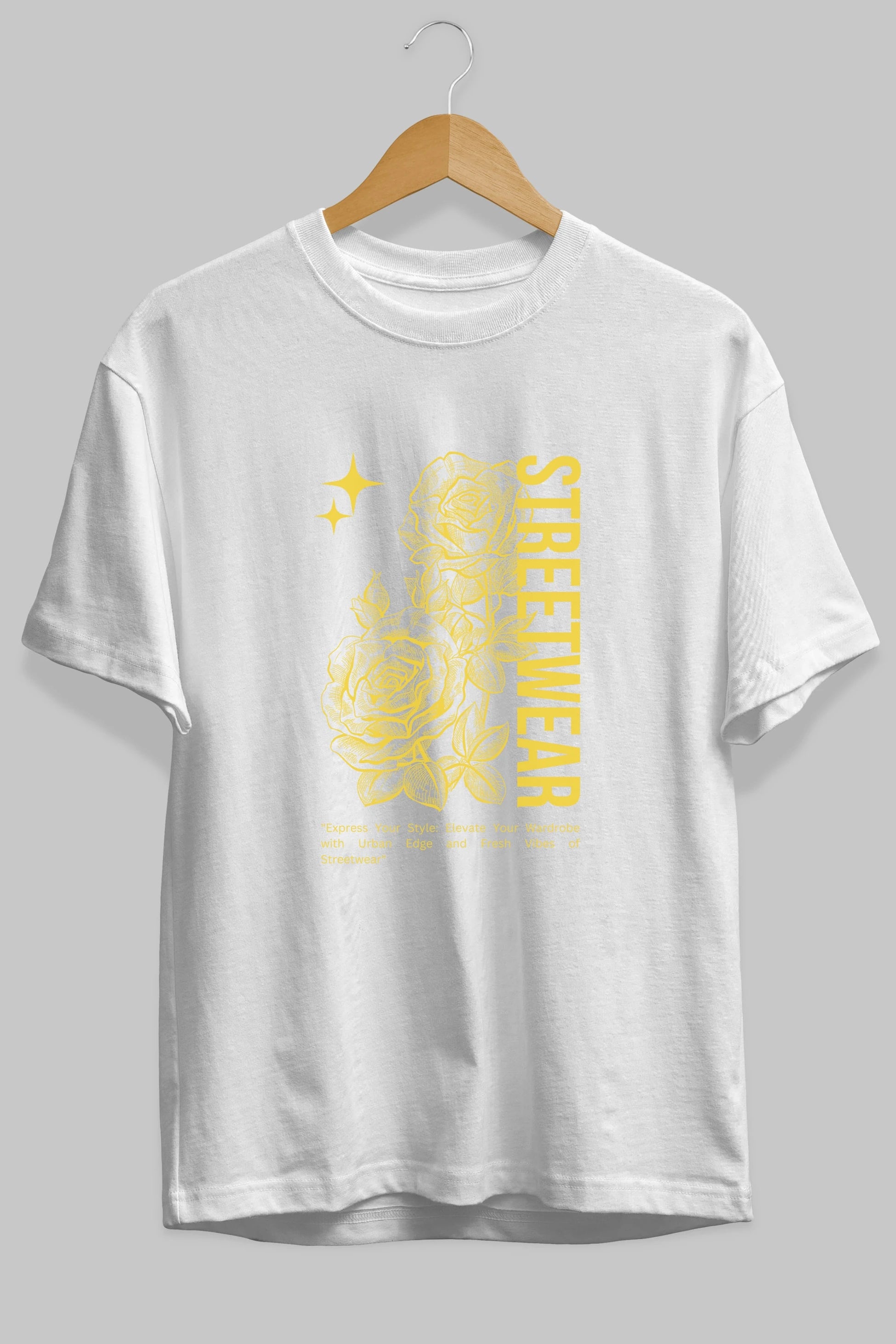 Minimalist Streetwear Ön Baskılı Oversize t-shirt Erkek Kadın Unisex