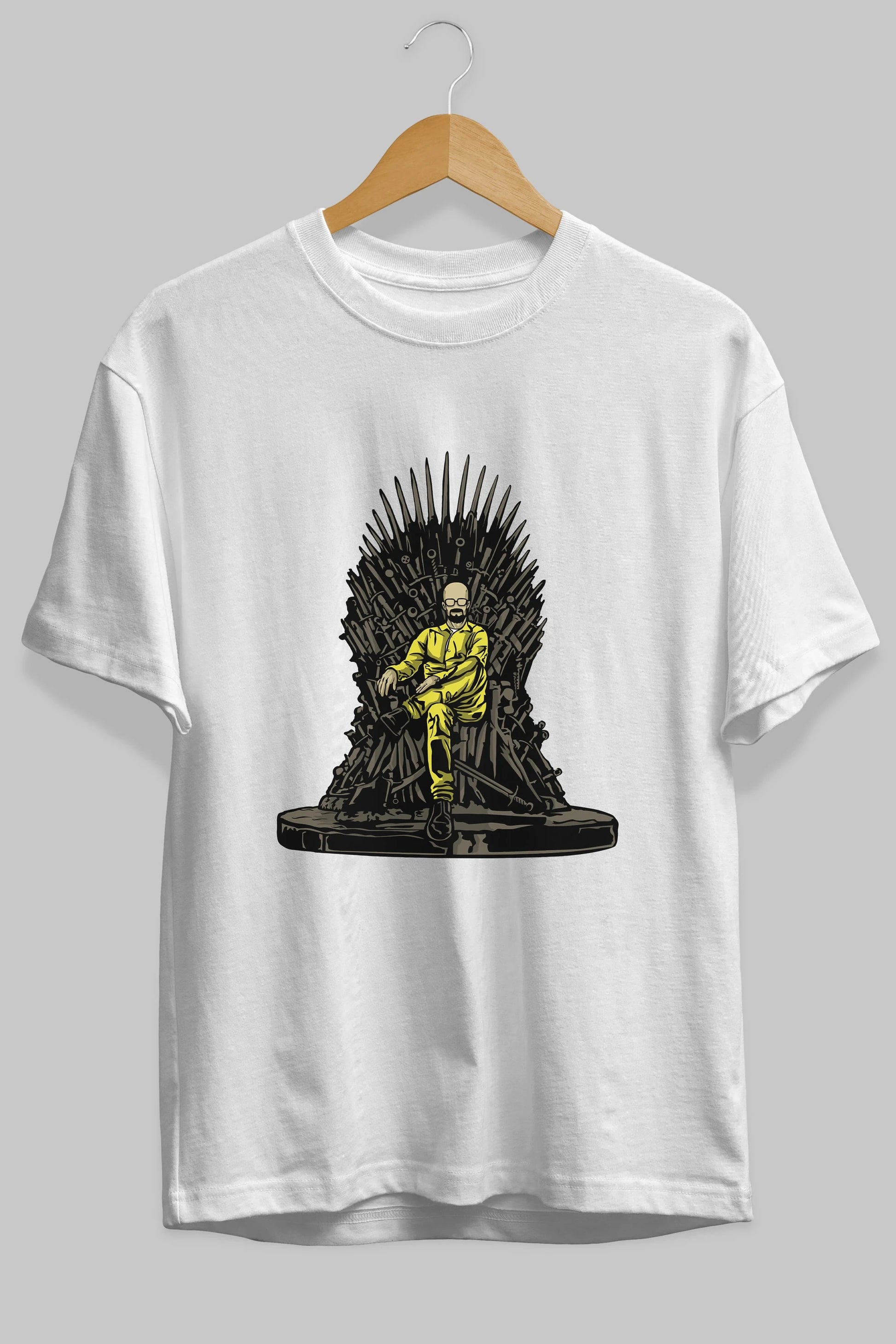 Danger Throne Ön Baskılı Oversize t-shirt Erkek Kadın Unisex %100 Pamuk tişort