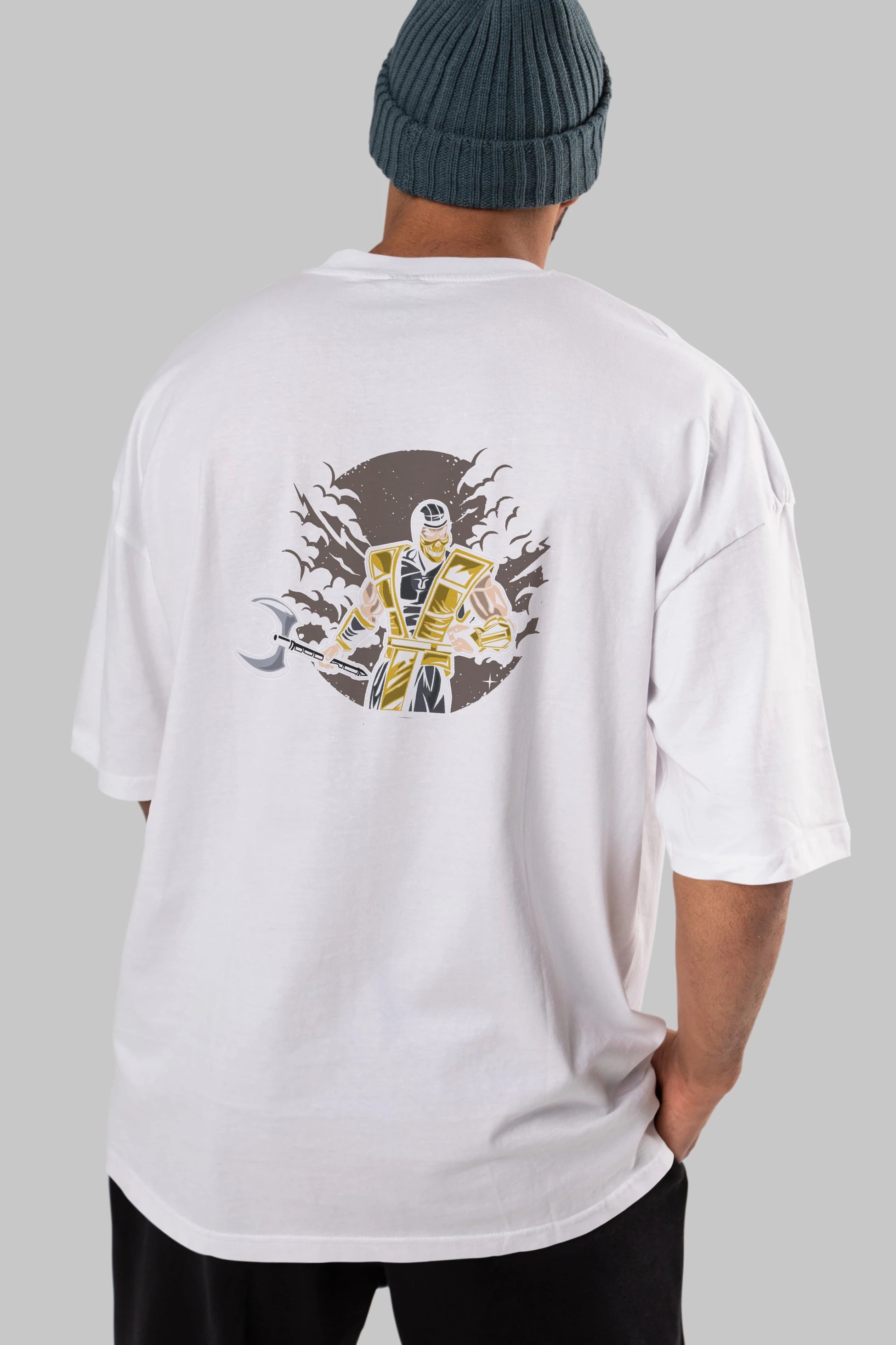 SCORPION Arka Baskılı Oversize t-shirt Erkek Kadın Unisex %100 Pamuk