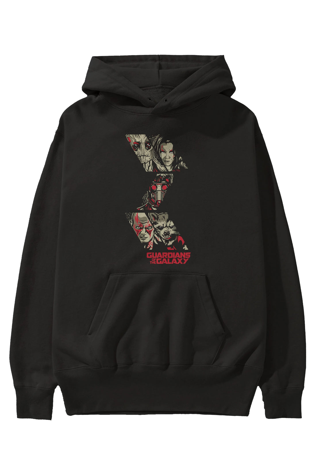 Guardians of The Galaxy 1 Ön Baskılı Hoodie Oversize Kapüşonlu Sweatshirt Erkek Kadın Unisex