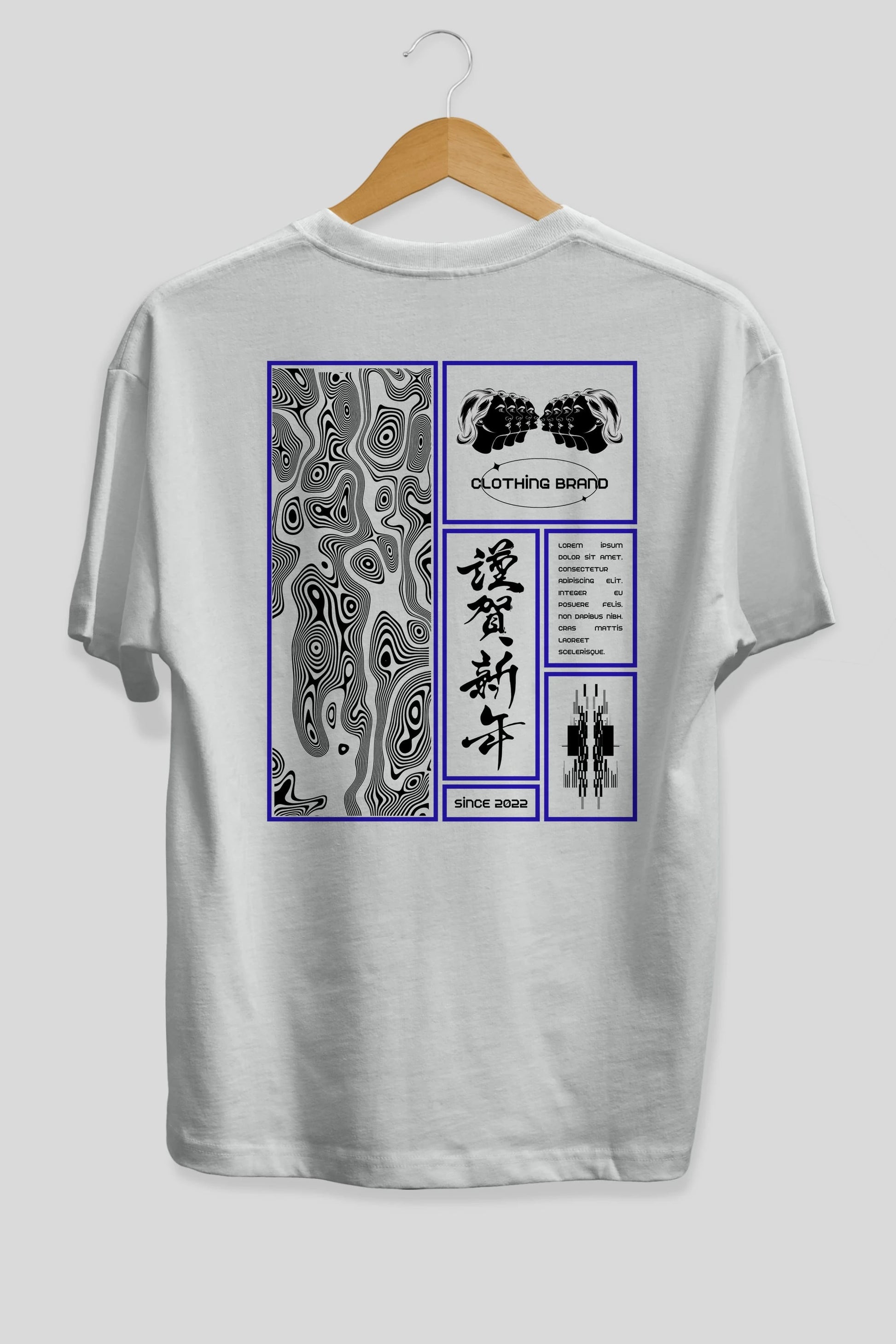 Neon Japanese Streetwear Arka Baskılı Oversize t-shirt Erkek Kadın Unisex