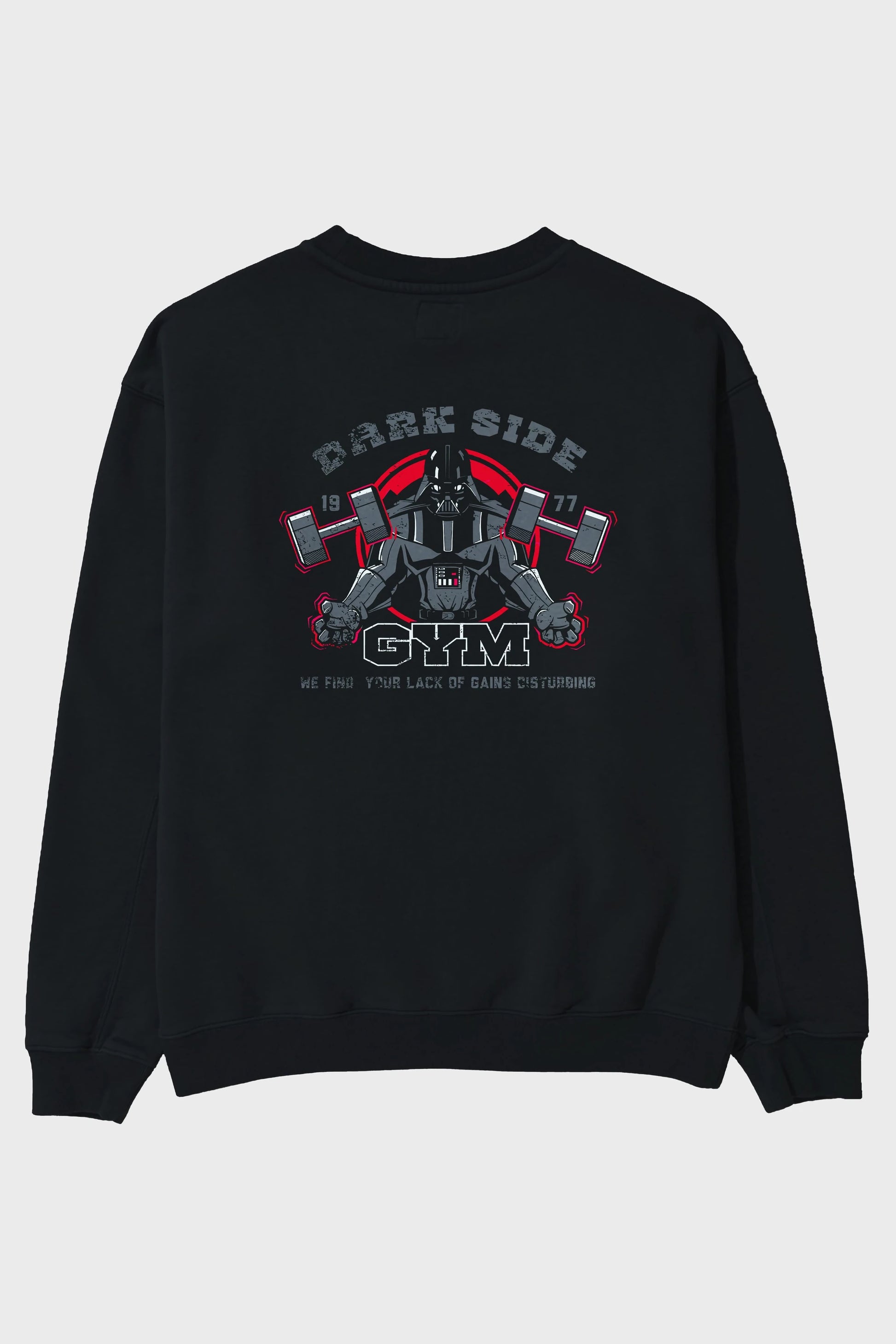 Darth Vader GYM Arka Baskılı Oversize Sweatshirt Erkek Kadın Unisex