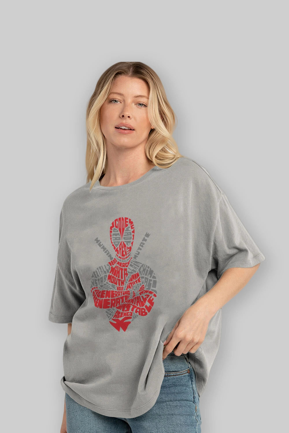 Deadpool (16) Ön Baskılı Oversize t-shirt Erkek Kadın Unisex %100 Pamuk Bisiklet Yaka tişort