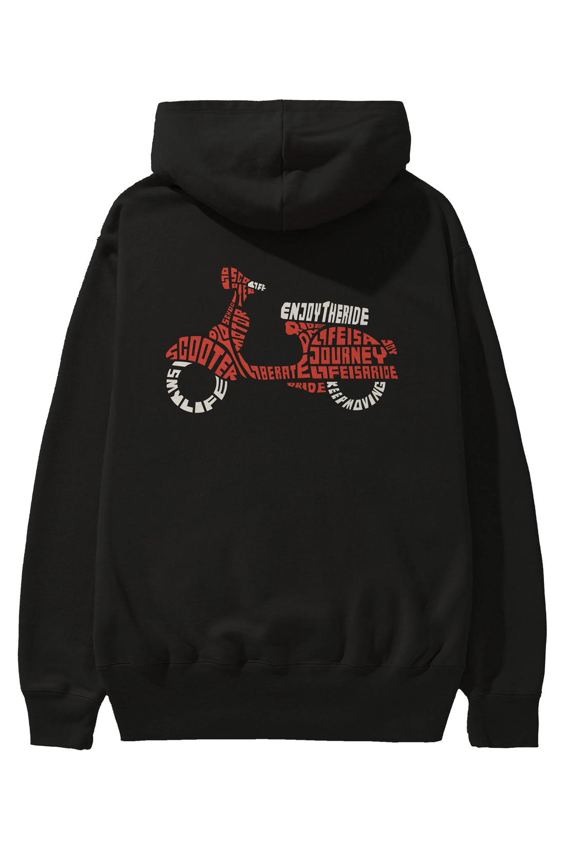 Enjoy The Ride Arka Baskılı Hoodie Oversize Kapüşonlu Sweatshirt Erkek Kadın Unisex