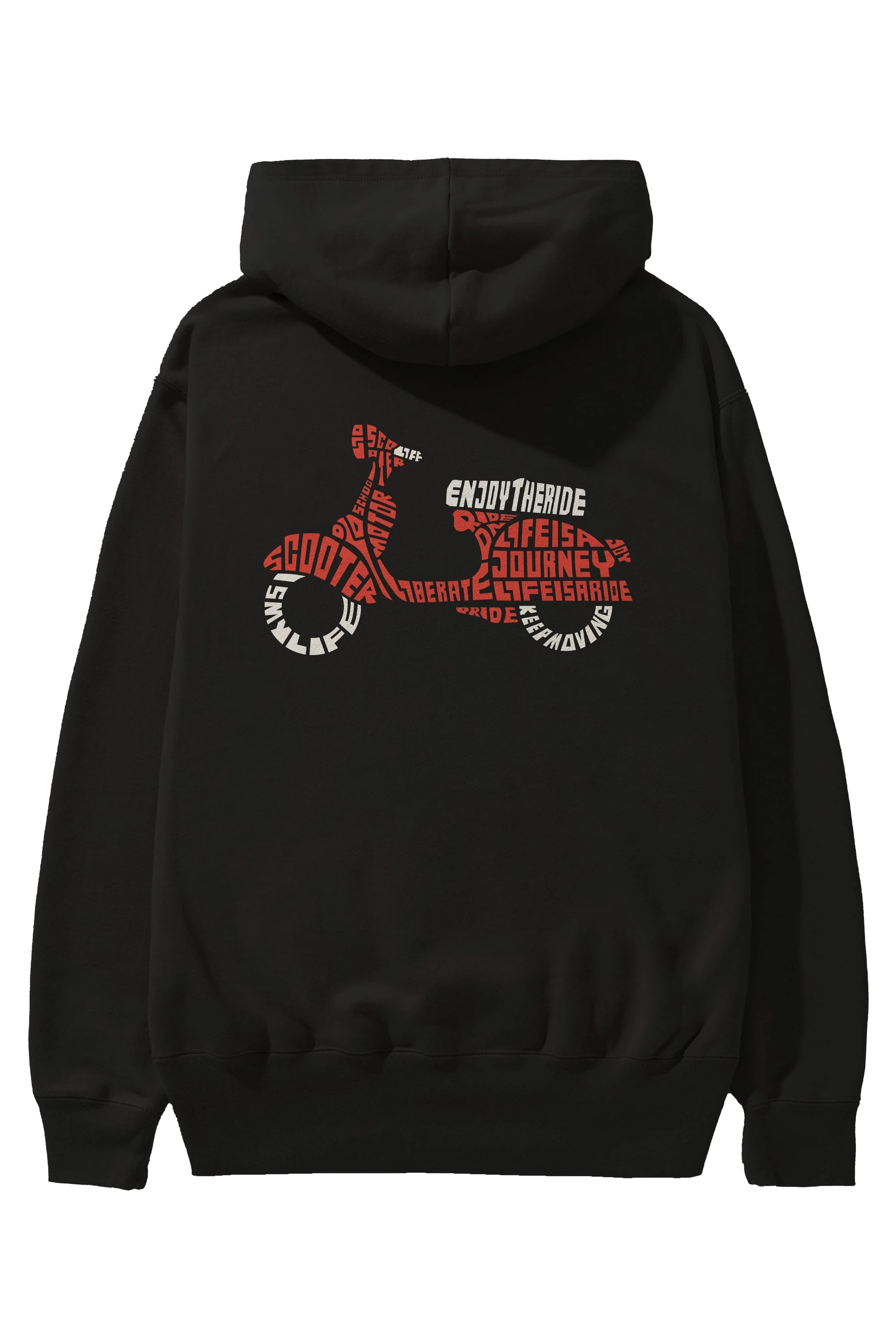 Enjoy The Ride Arka Baskılı Hoodie Oversize Kapüşonlu Sweatshirt Erkek Kadın Unisex
