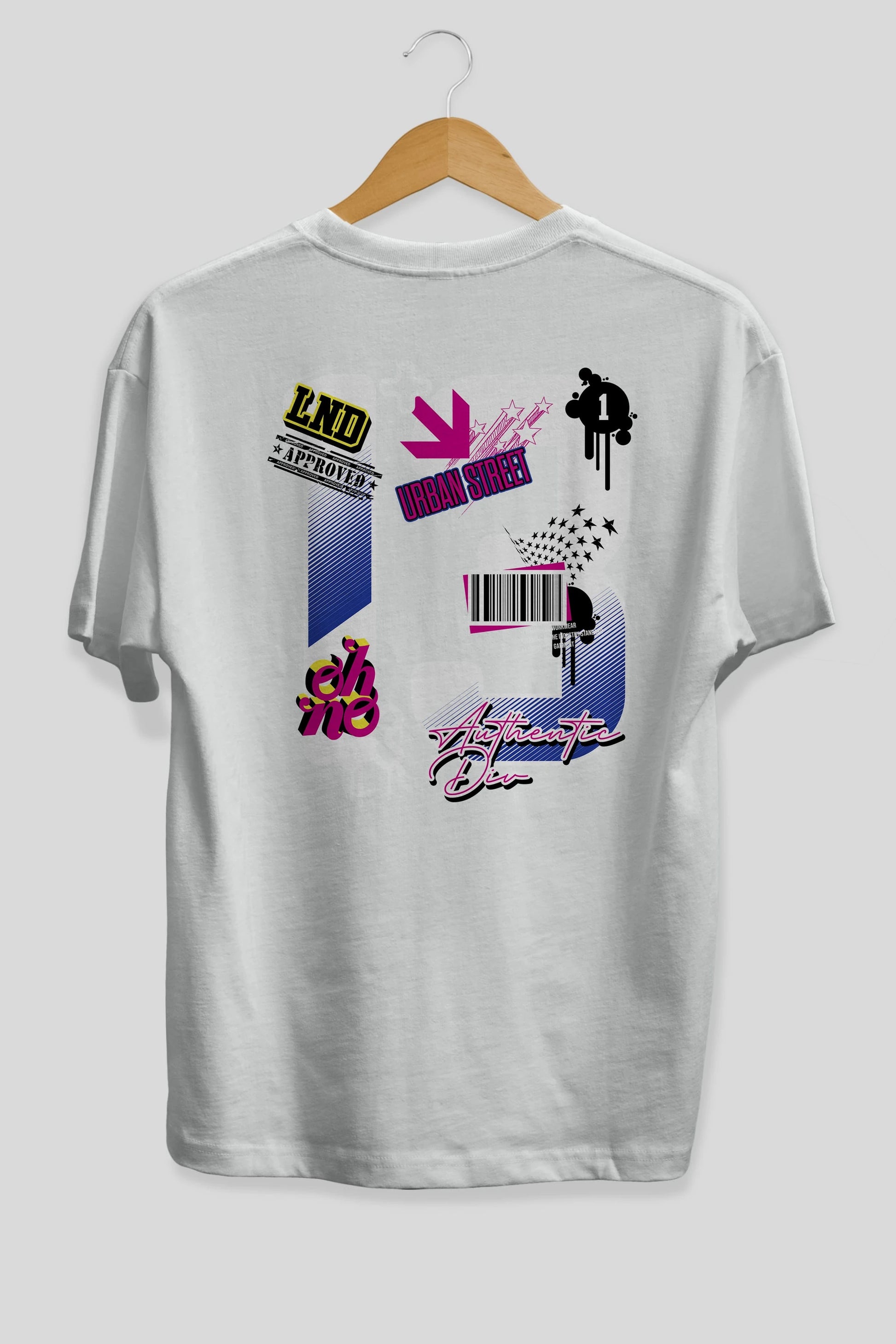 Urban Street 13 Arka Baskılı Oversize t-shirt Erkek Kadın Unisex