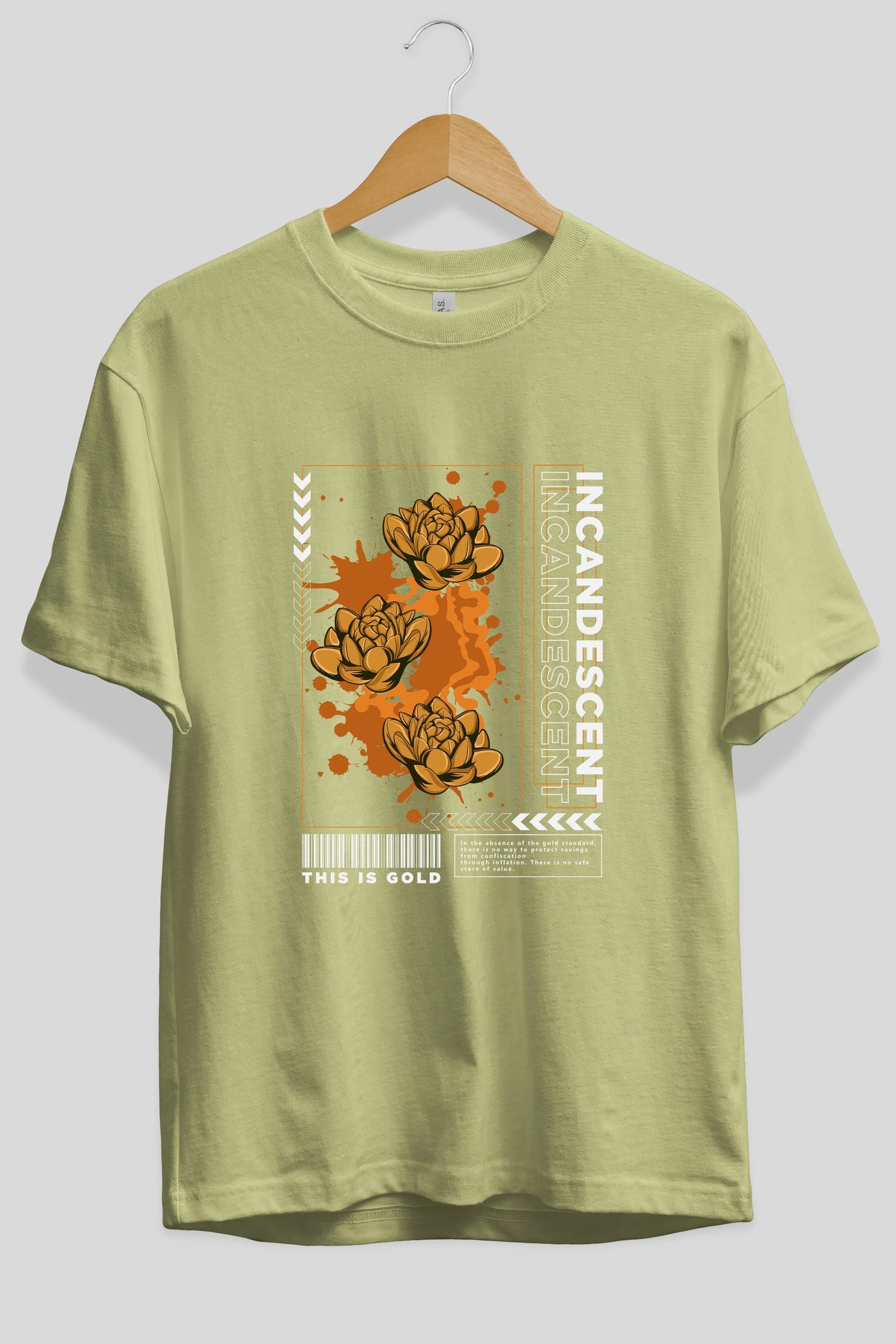 Incandescent Ön Baskılı Oversize t-shirt Erkek Kadın Unisex