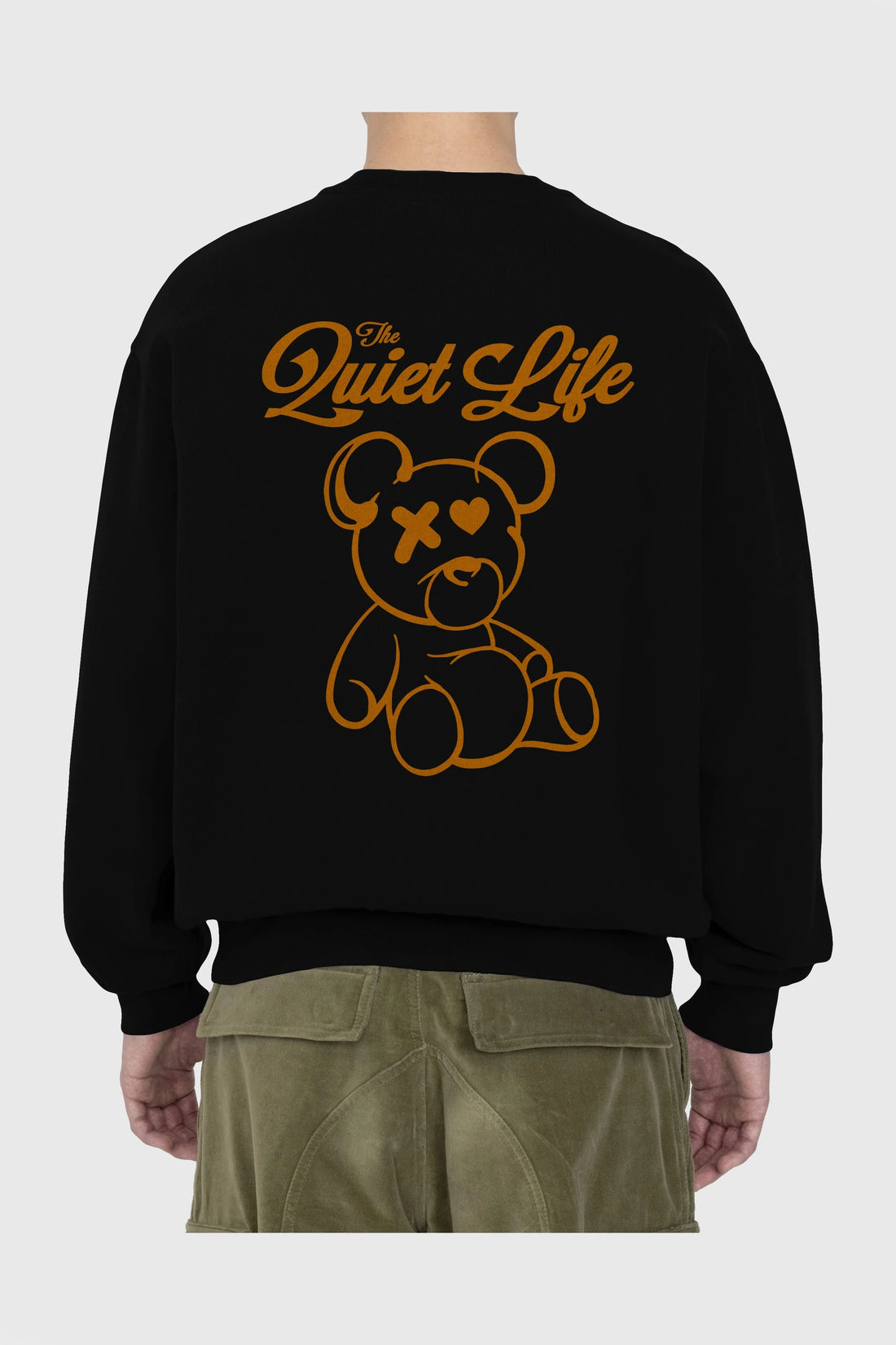 The Life Bear Arka Baskılı Oversize Sweatshirt Erkek Kadın Unisex