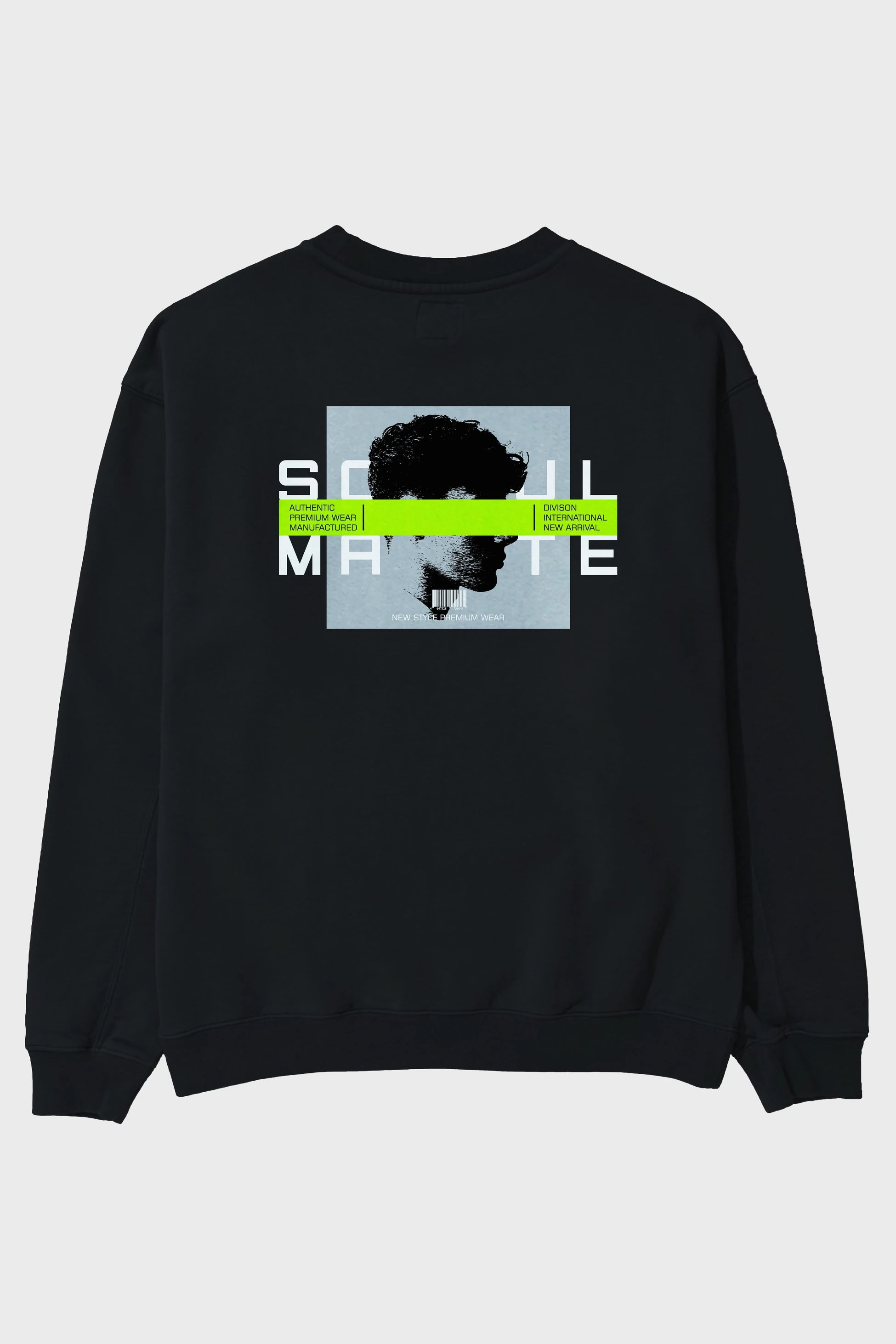 Soul Mate Arka Baskılı Oversize Sweatshirt Erkek Kadın Unisex