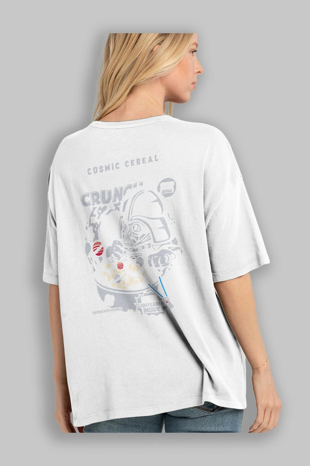 Darth Vader (2) Arka Baskılı Oversize t-shirt Erkek Kadın Unisex %100 Pamuk Bisiklet Yaka tişort