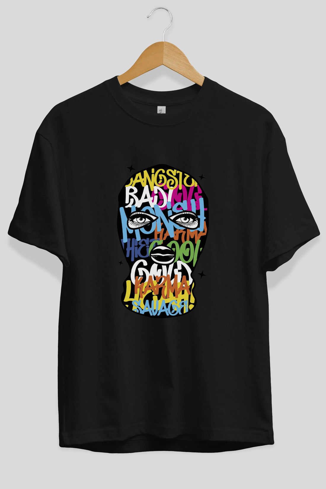 Karma Savage Ön Baskılı Oversize t-shirt Erkek Kadın Unisex