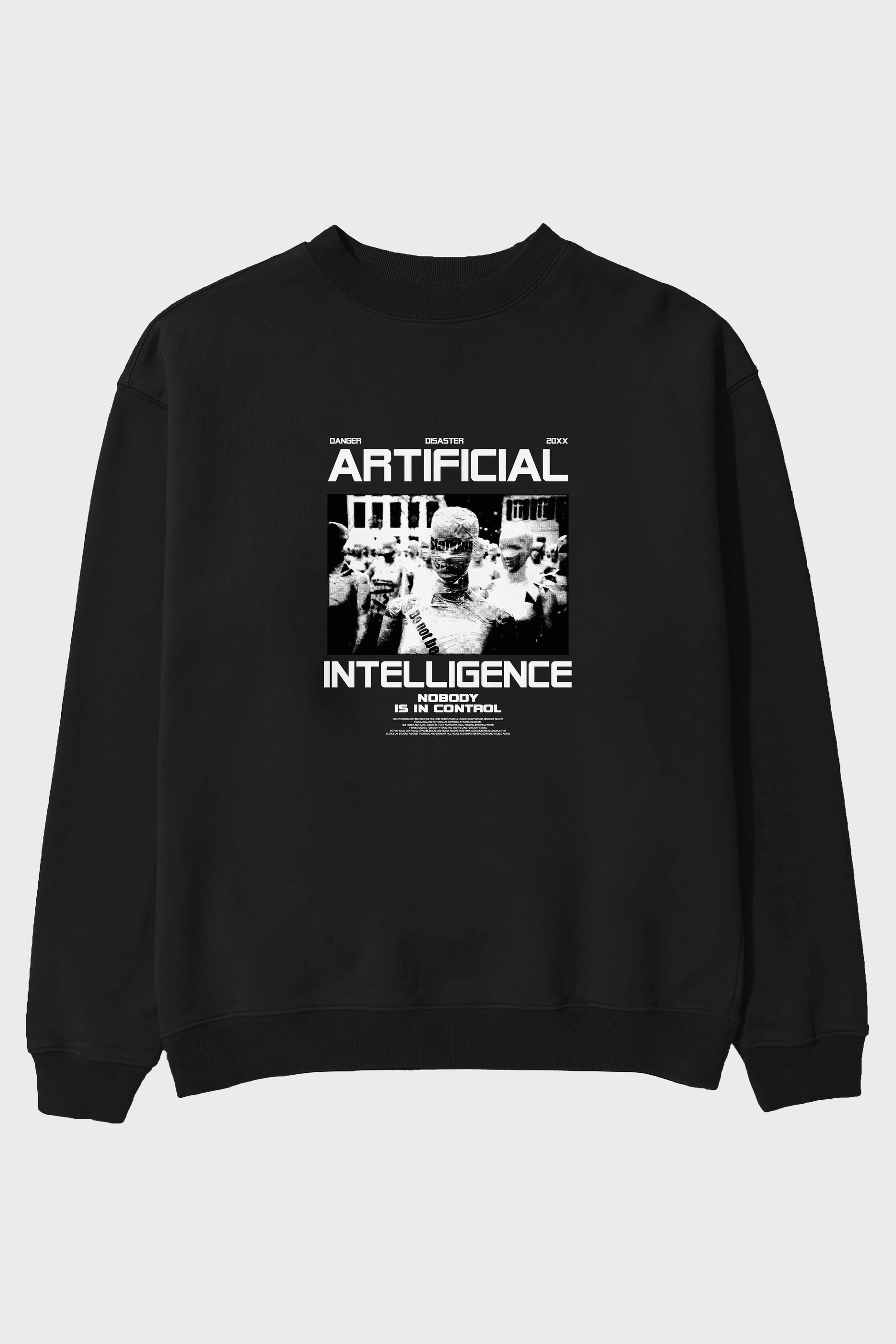 Artificial Intelligence Ön Baskılı Oversize Sweatshirt Erkek Kadın Unisex