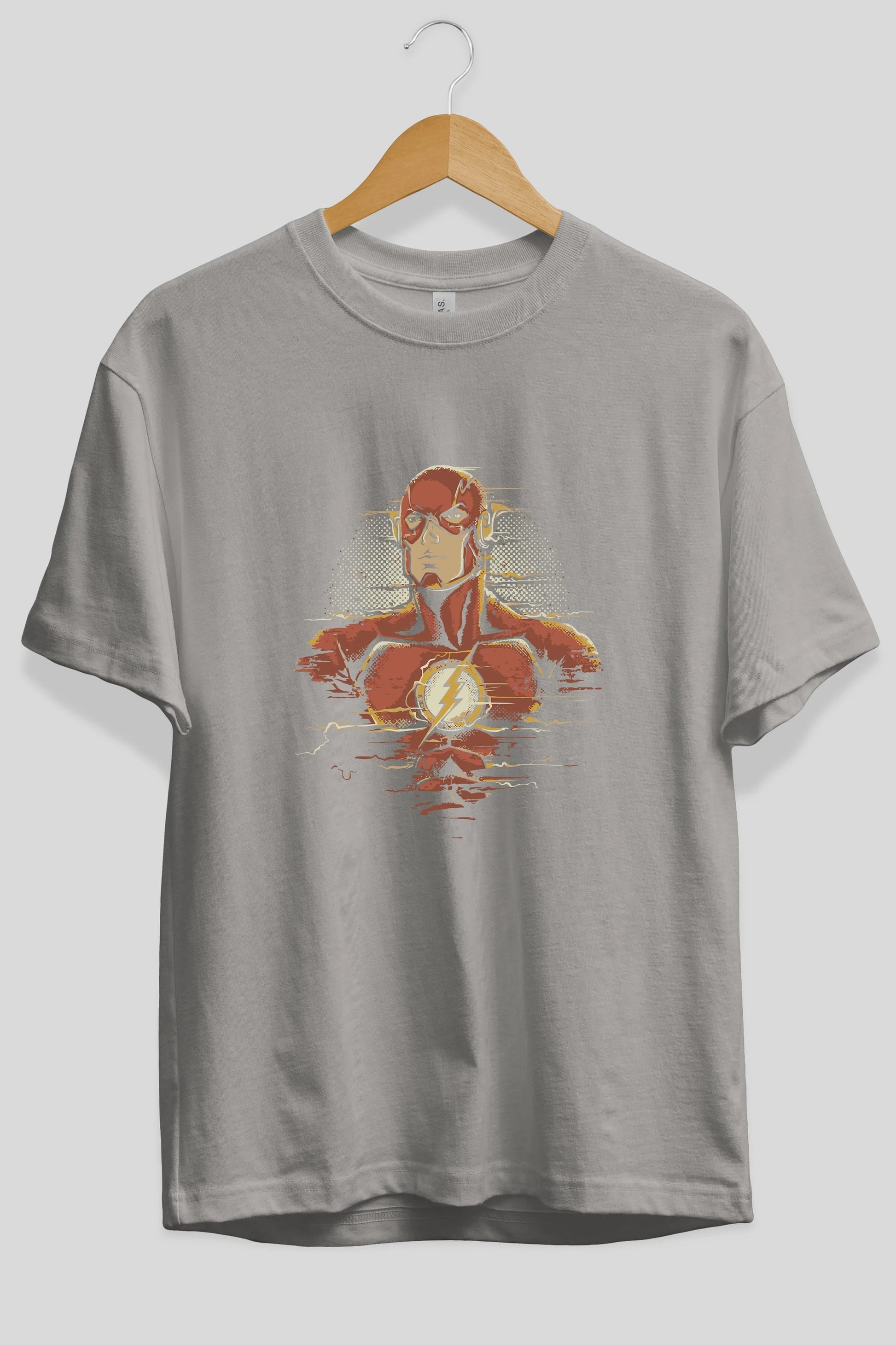Flash Avengers Ön Baskılı Oversize t-shirt Erkek Kadın Unisex %100 Pamuk Bisiklet Yaka tişort