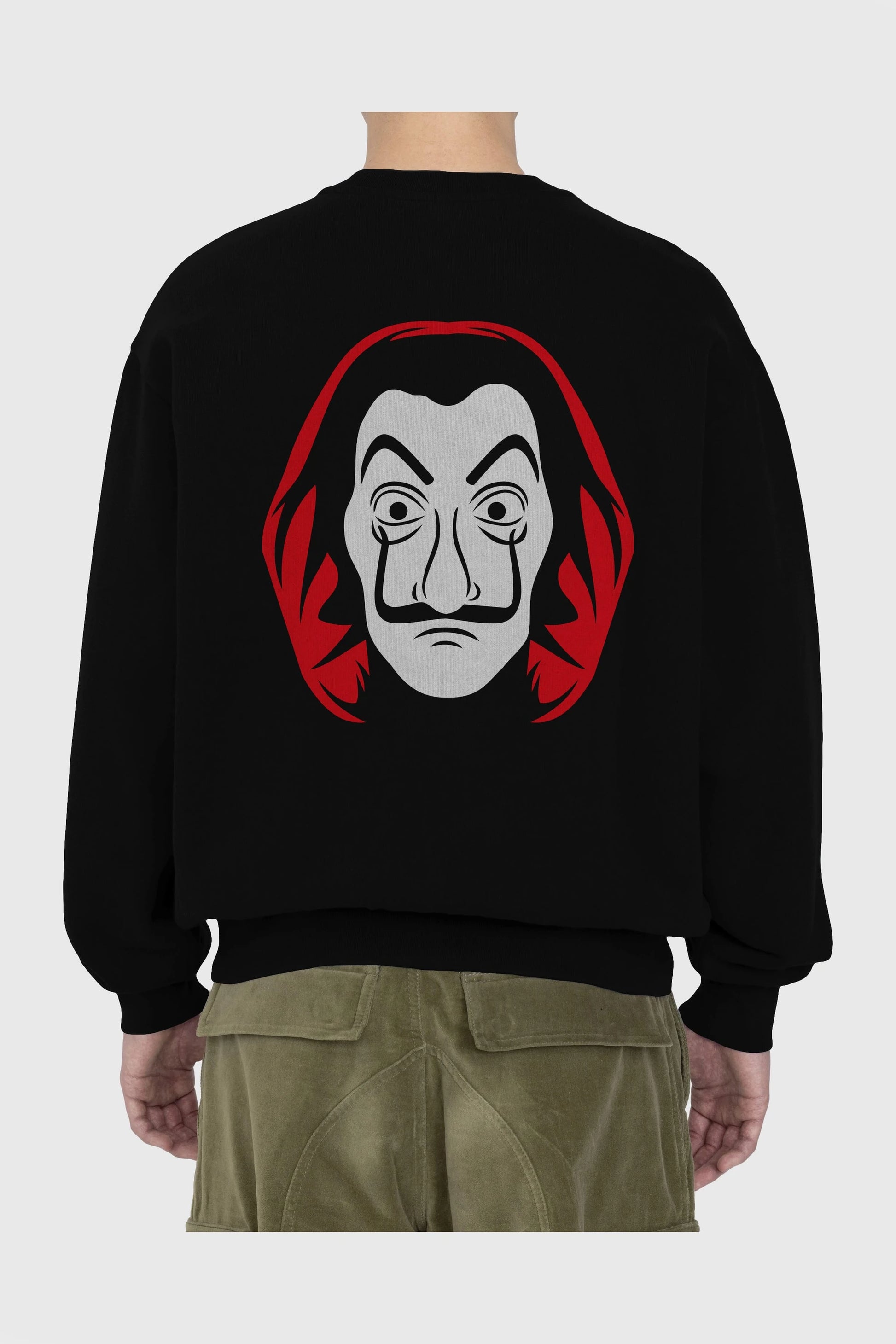 La Casa De Papel (8) Arka Baskılı Oversize Sweatshirt Erkek Kadın Unisex