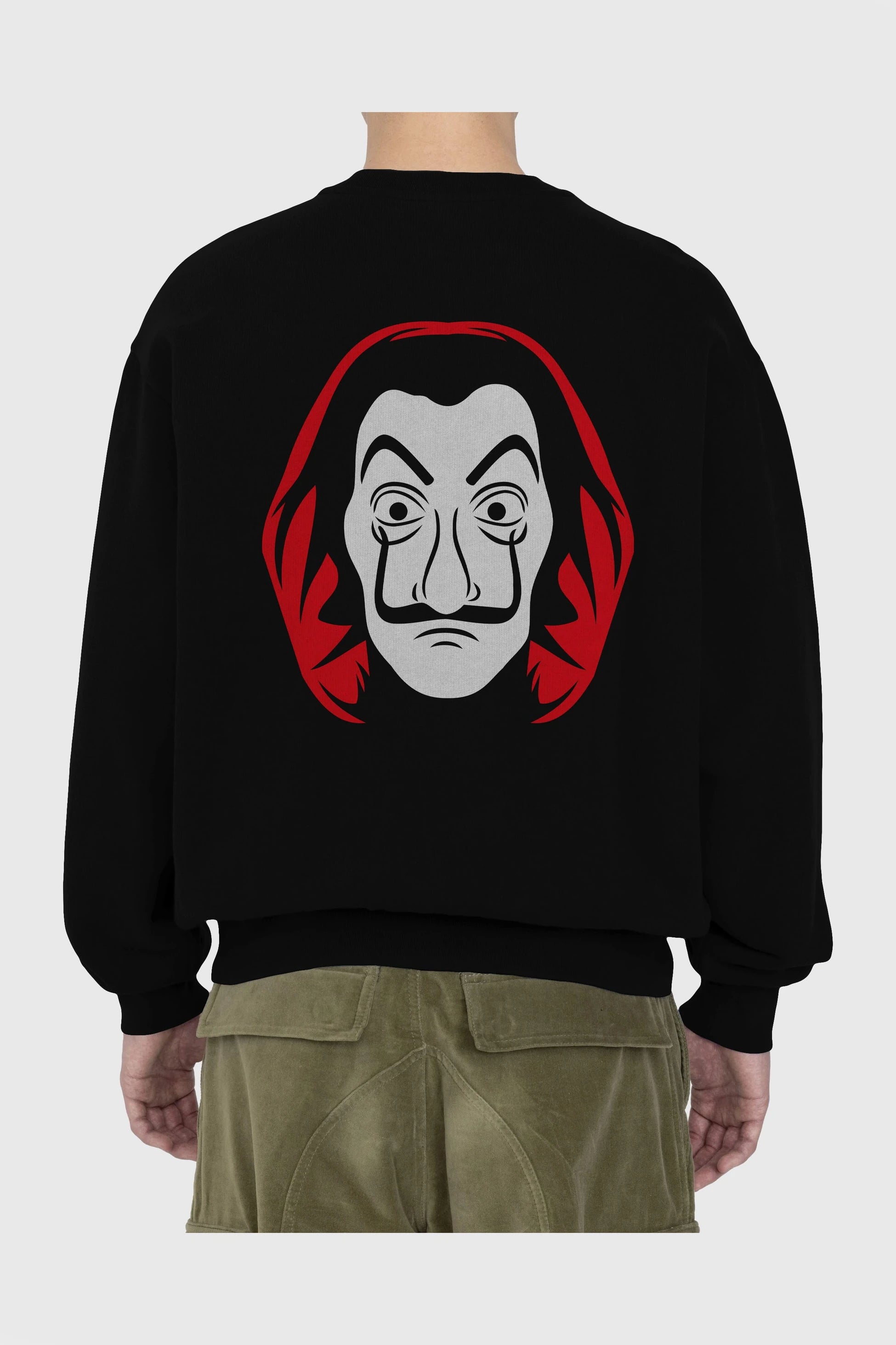 La Casa De Papel (8) Arka Baskılı Oversize Sweatshirt Erkek Kadın Unisex