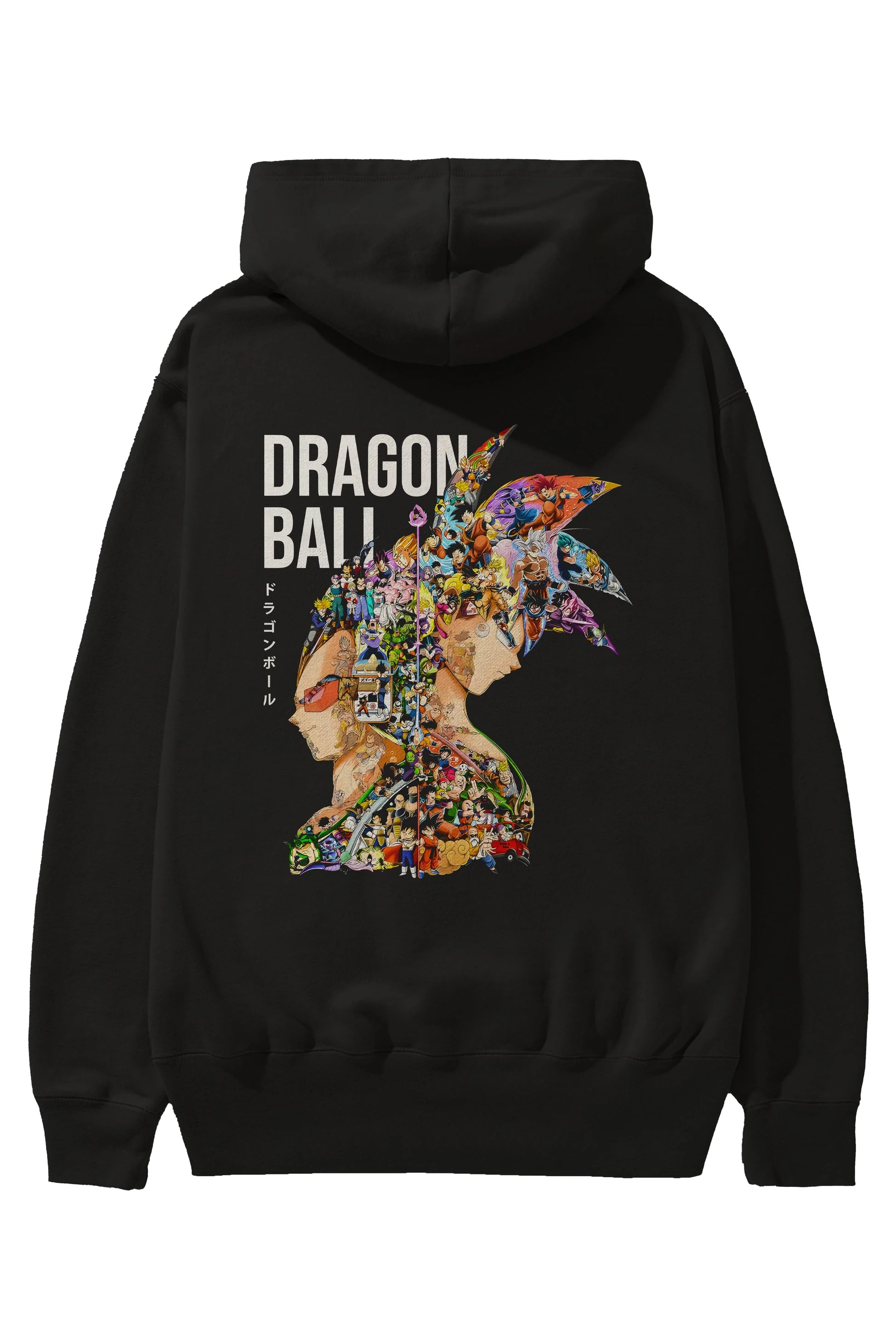 DRAGON BALL ART (5) Anime Arka Baskılı Hoodie Oversize Kapüşonlu Sweatshirt Erkek Kadın Unisex