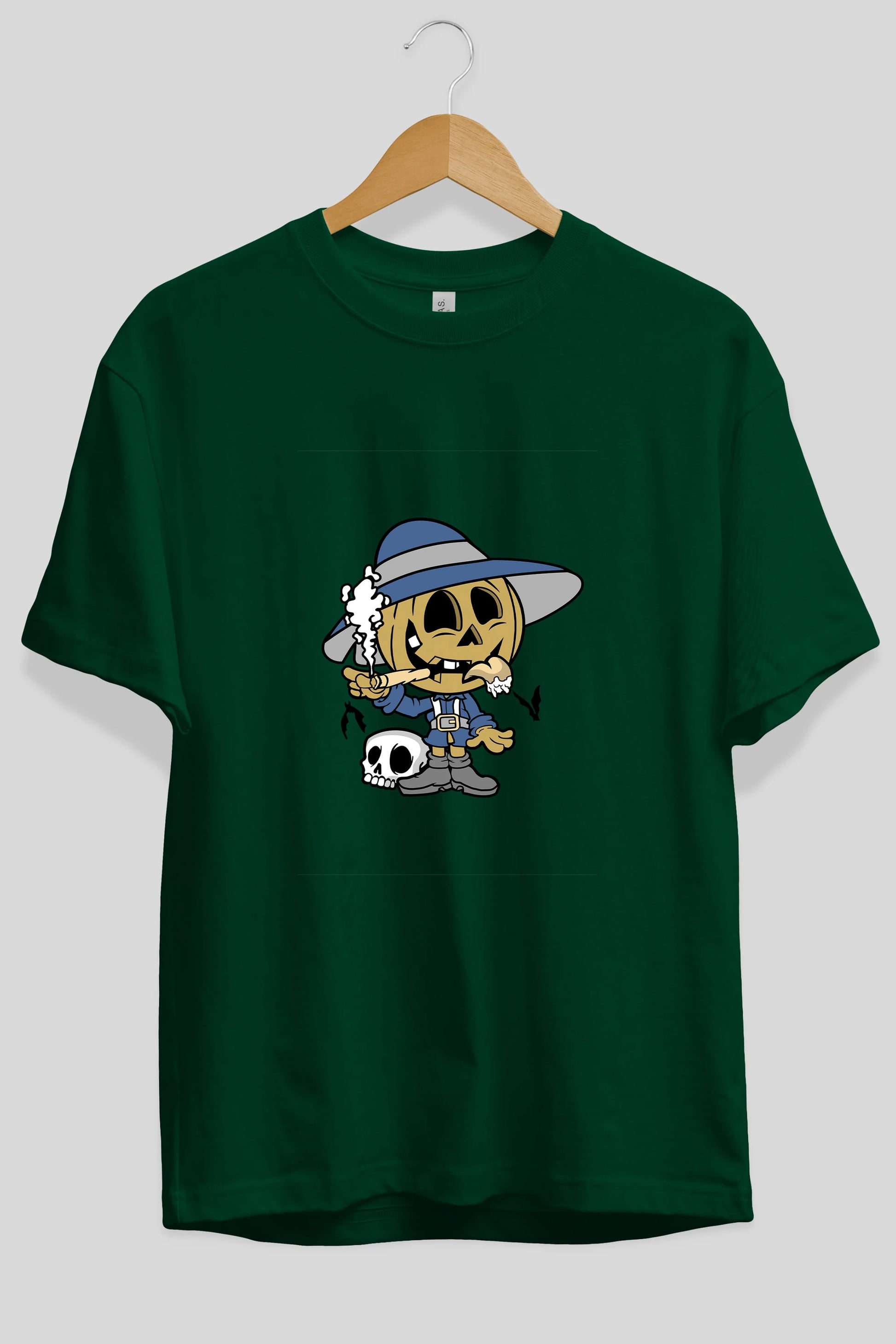 Halloween Kid Ön Baskılı Oversize t-shirt Erkek Kadın Unisex %100 Pamuk tişort