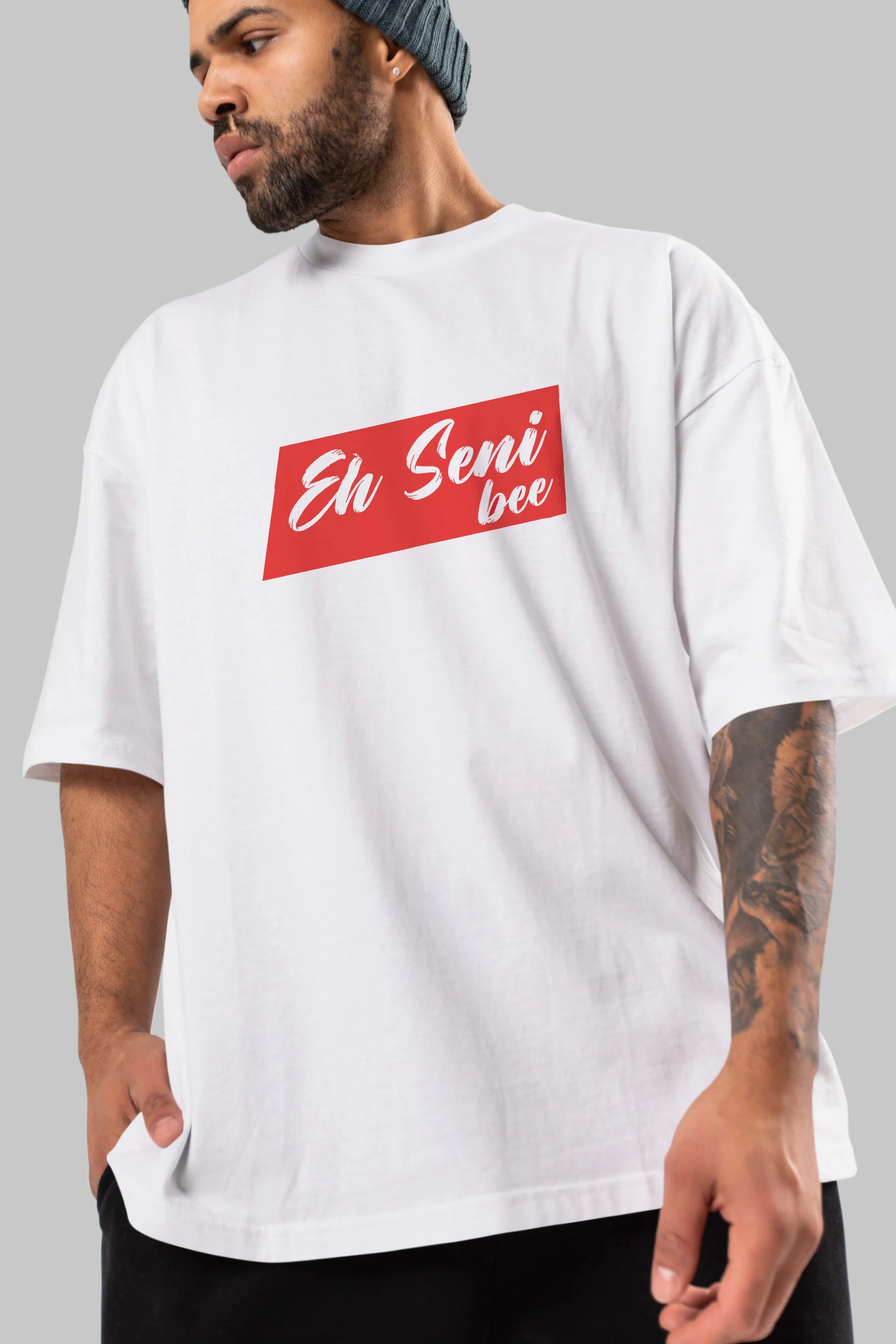 Eh Seni Be Ön Baskılı Oversize t-shirt %100 pamuk Erkek Kadın Unisex