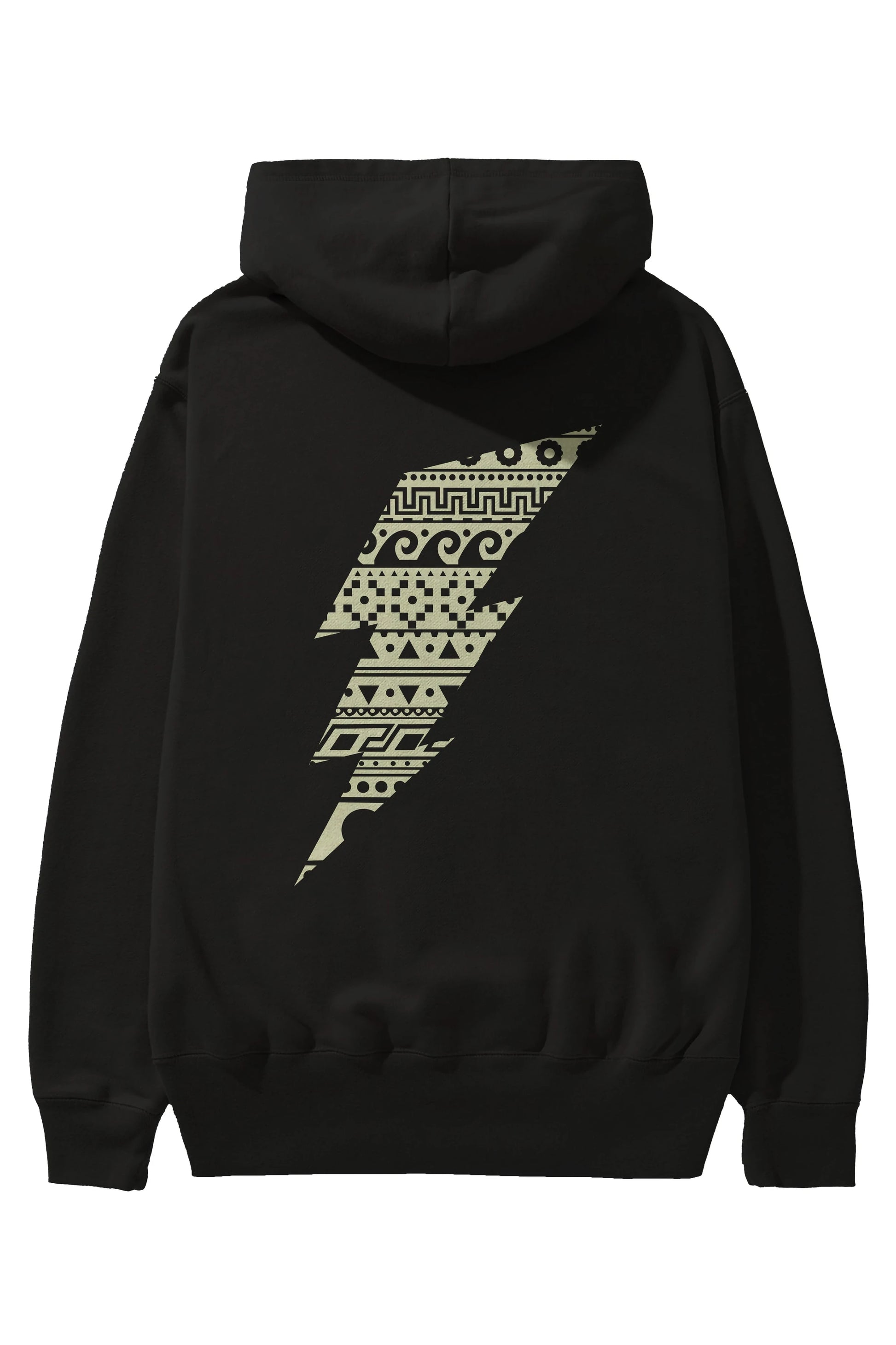Thunderbolt Arka Baskılı Hoodie Oversize Kapüşonlu Sweatshirt Erkek Kadın Unisex