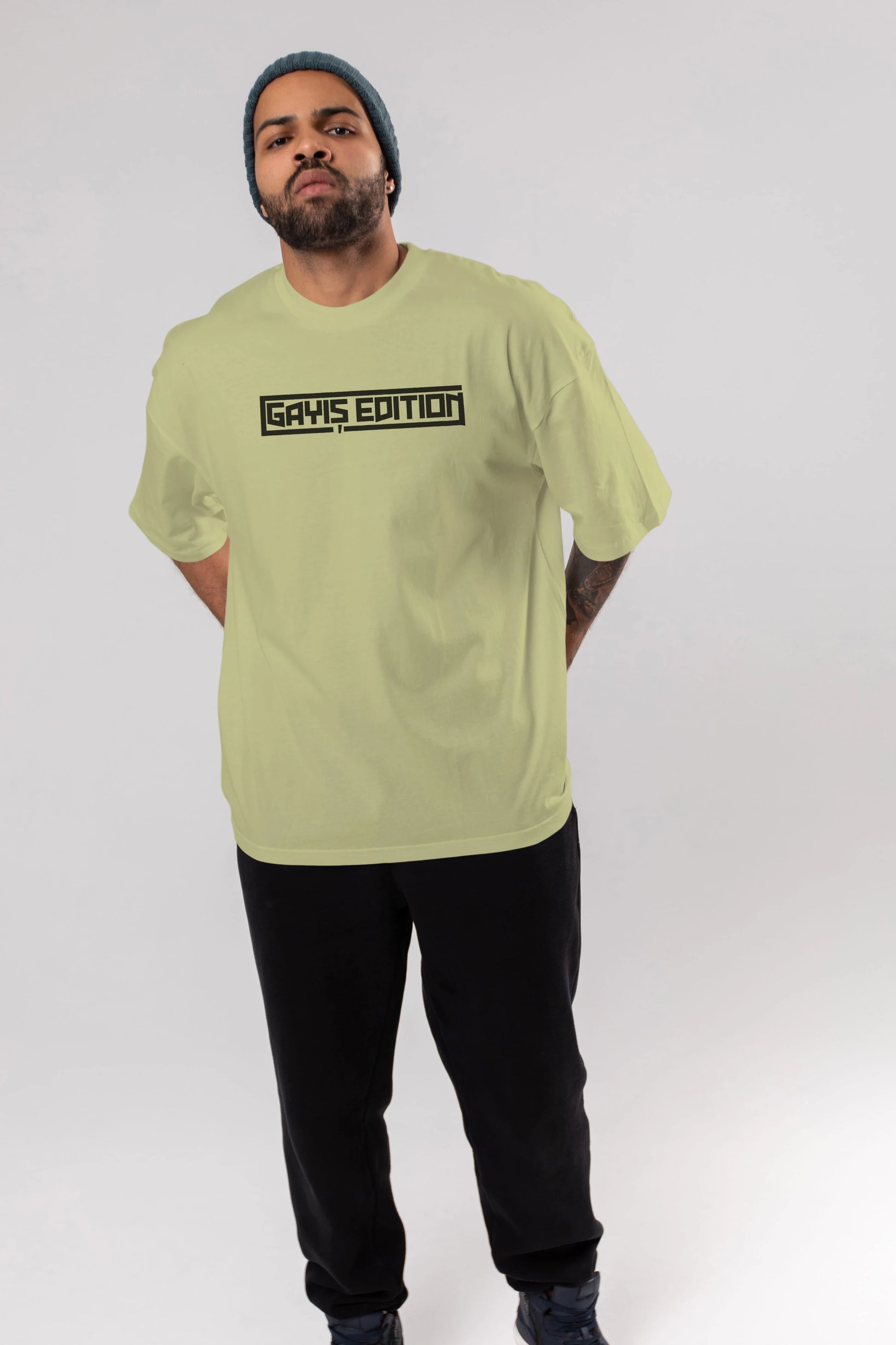 Gayış Edution Ön Baskılı Oversize t-shirt %100 pamuk Erkek Kadın Unisex