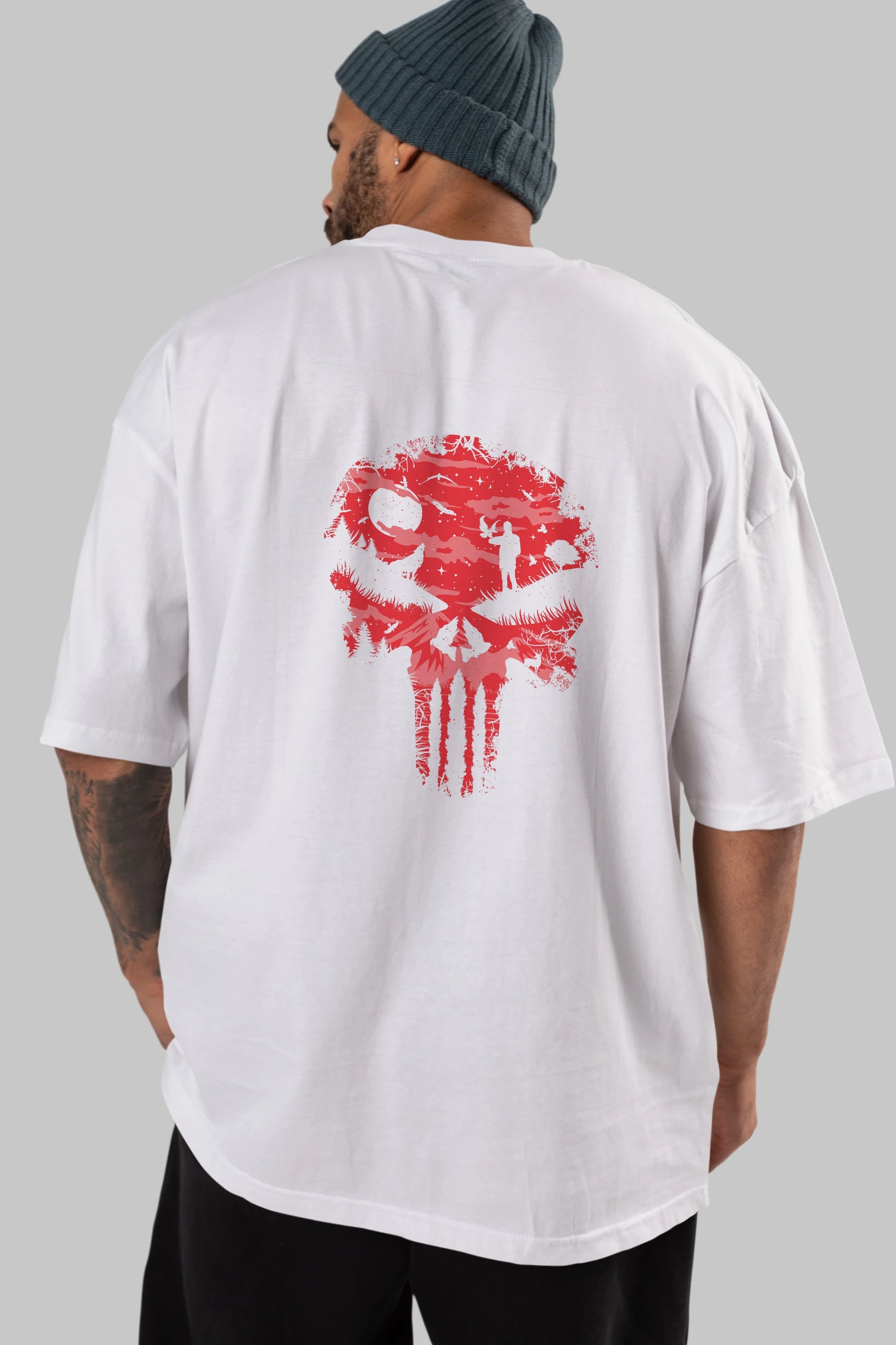Stand And Bleed Arka Baskılı Oversize t-shirt %100 pamuk Erkek Kadın Unisex