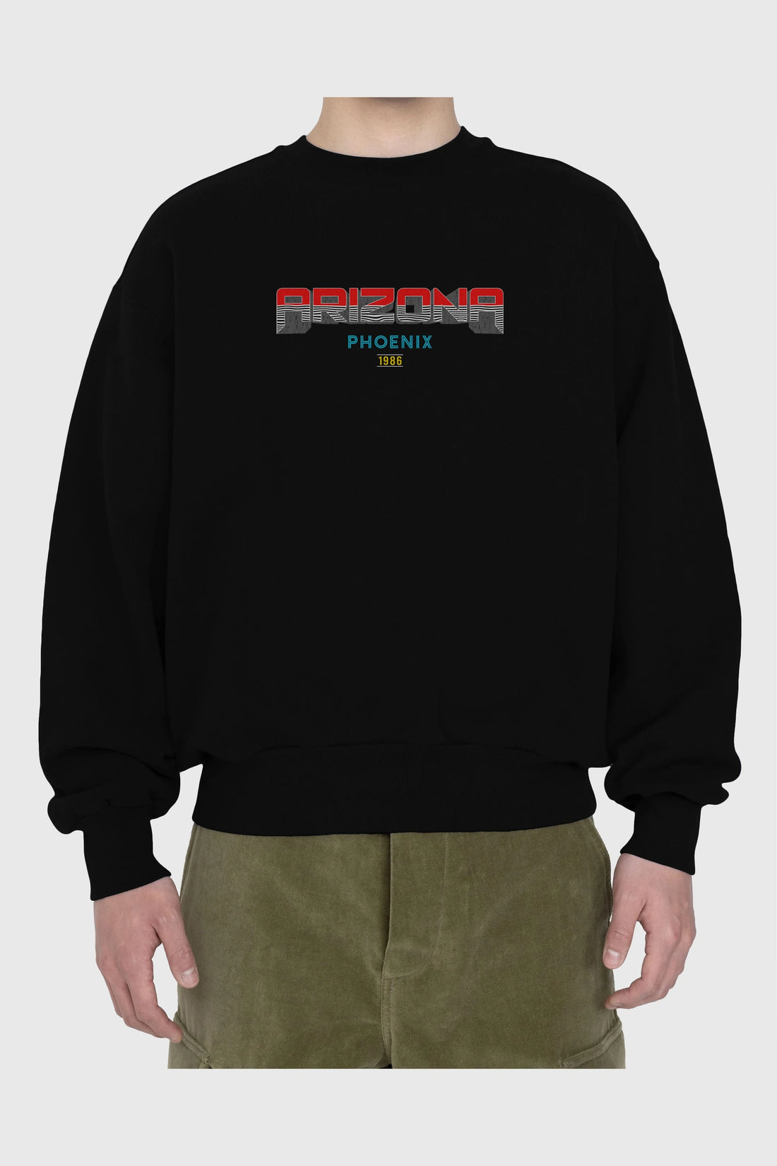 Arizona Ön Baskılı Oversize Sweatshirt Erkek Kadın Unisex