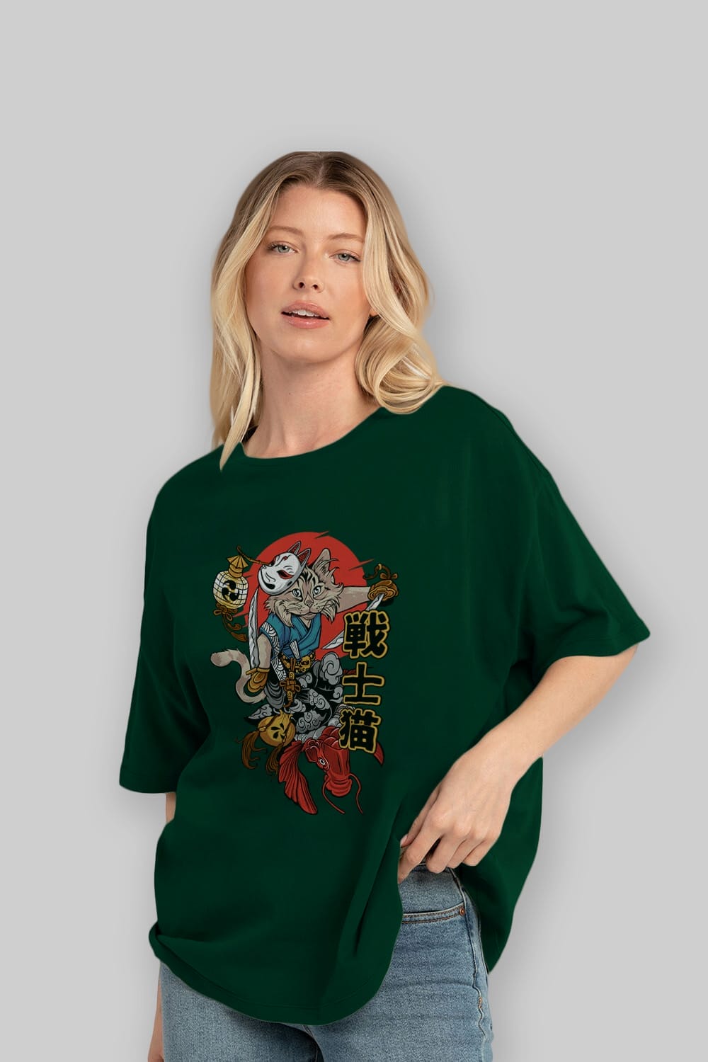 TRIBAL (2) Anime Ön Baskılı Oversize t-shirt %100 pamuk Erkek Kadın Unisex