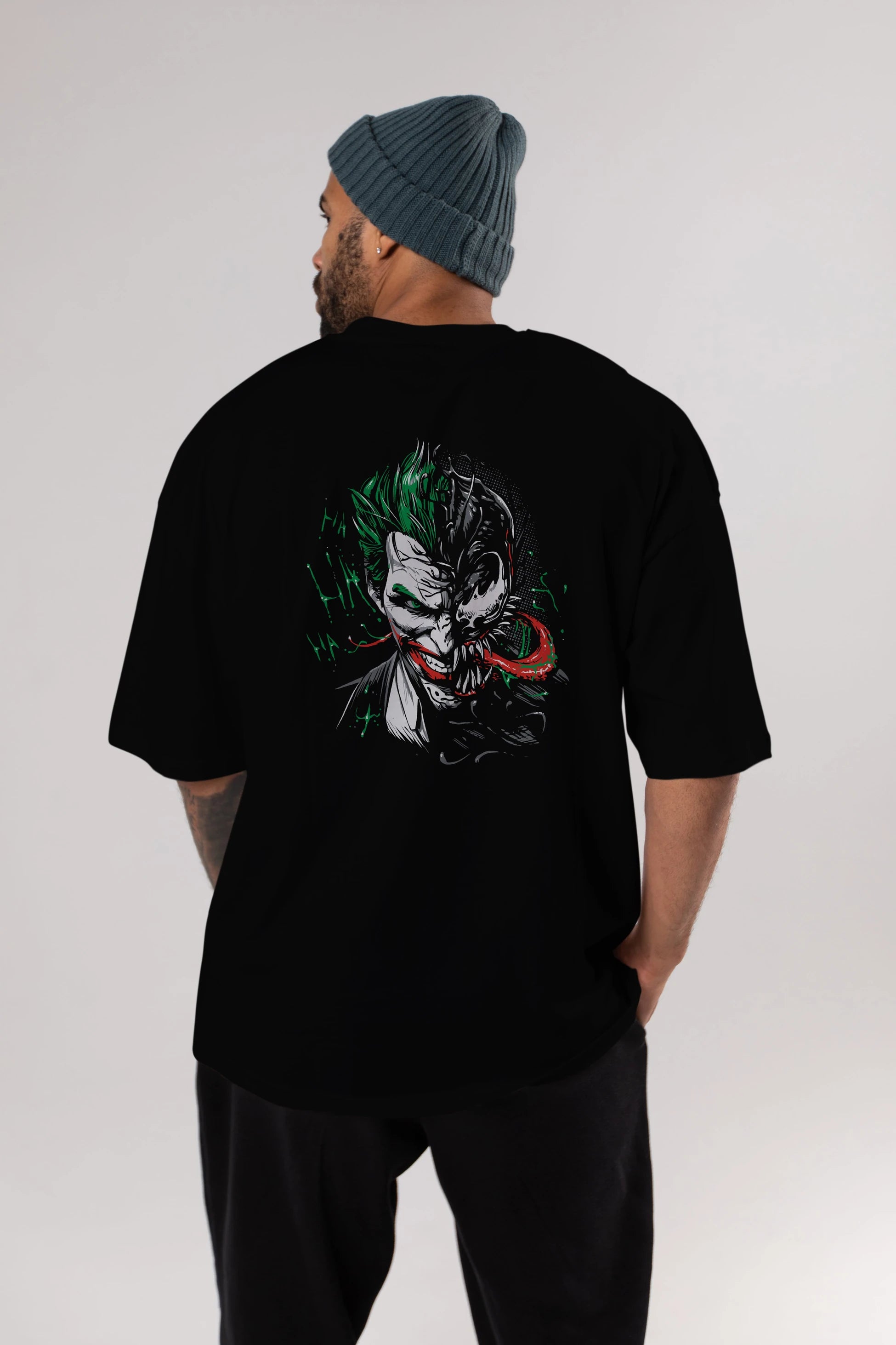 Venom (16) Arka Baskılı Oversize t-shirt Erkek Kadın Unisex %100 Pamuk Bisiklet Yaka tişort