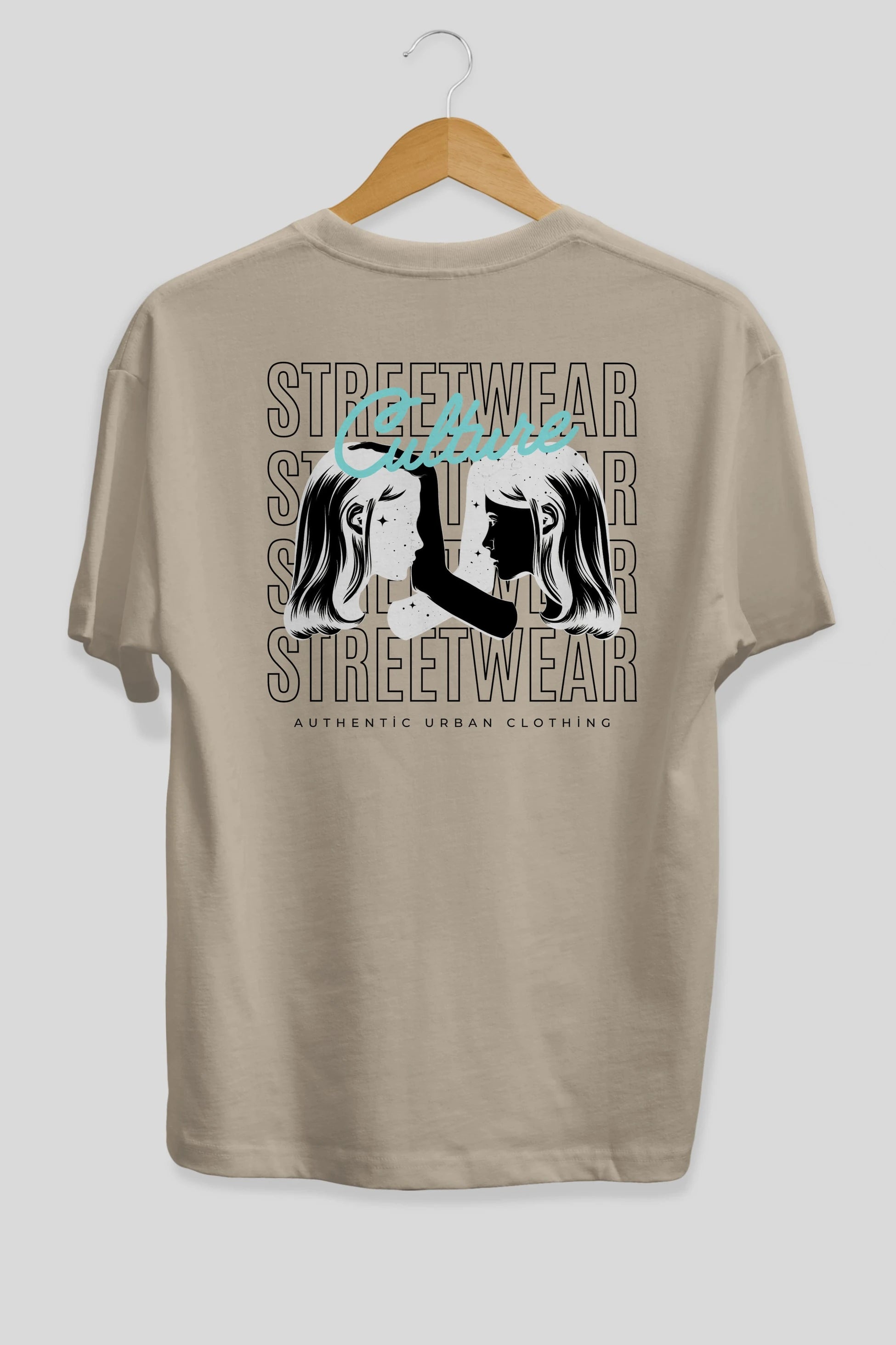 Culture Streetwear Yazılı Arka Baskılı Oversize t-shirt Erkek Kadın Unisex