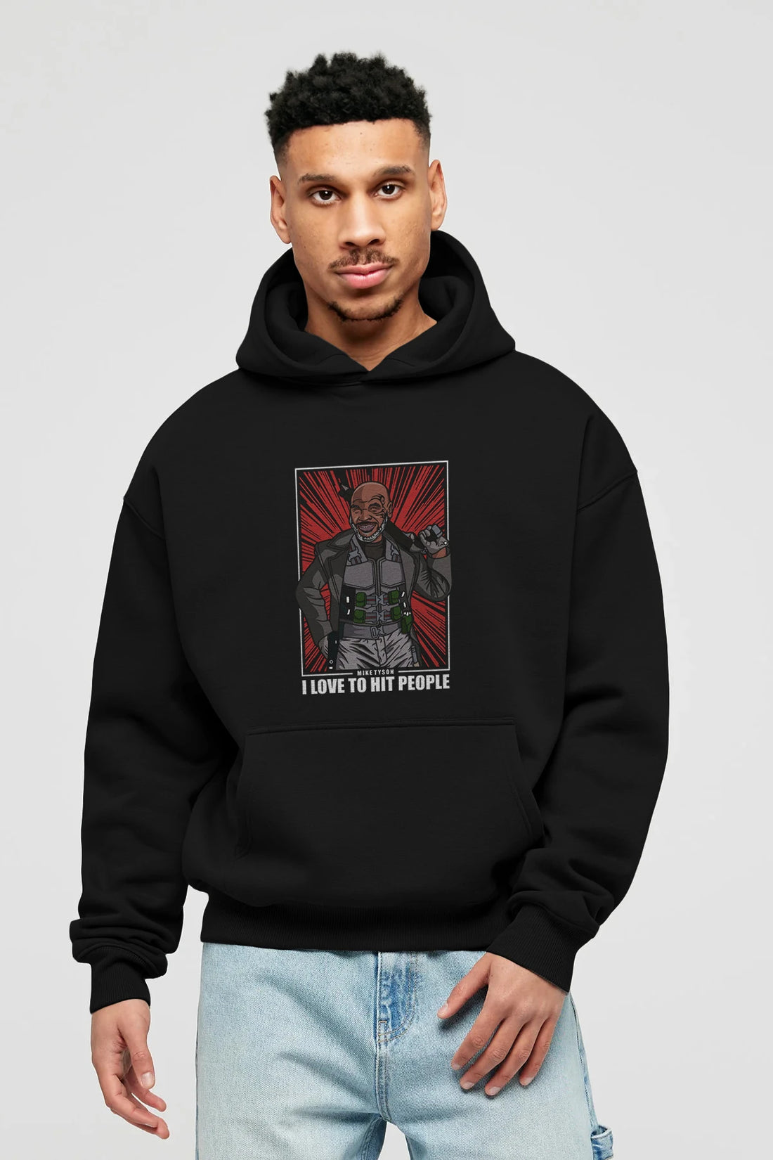 Blade Tyson Ön Baskılı Hoodie Oversize Kapüşonlu Sweatshirt Erkek Kadın Unisex