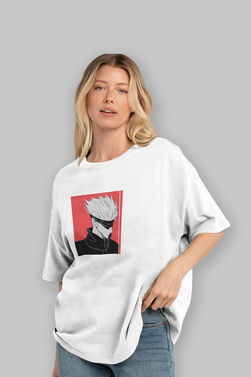 JUJUTSU KAISEN 2 Anime Ön Baskılı Oversize t-shirt %100 pamuk Erkek Kadın Unisex