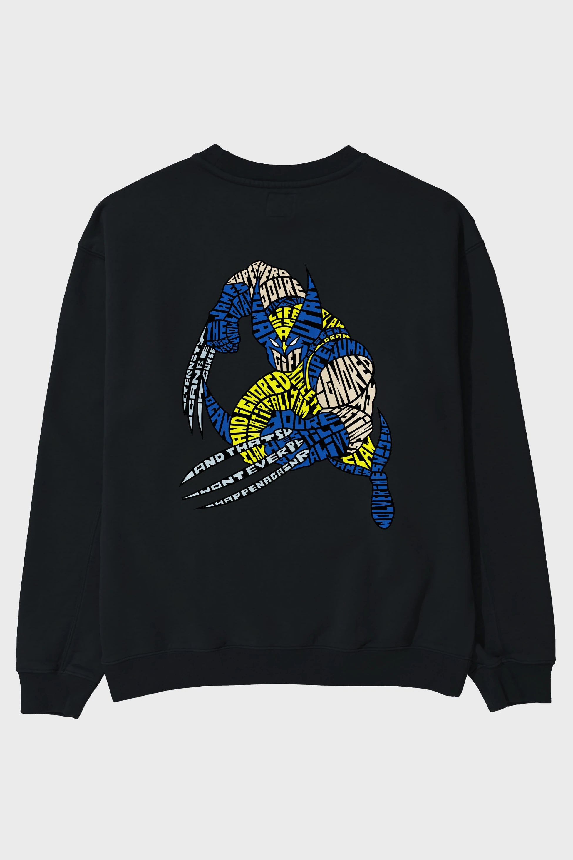Logan Arka Baskılı Oversize Sweatshirt Erkek Kadın Unisex