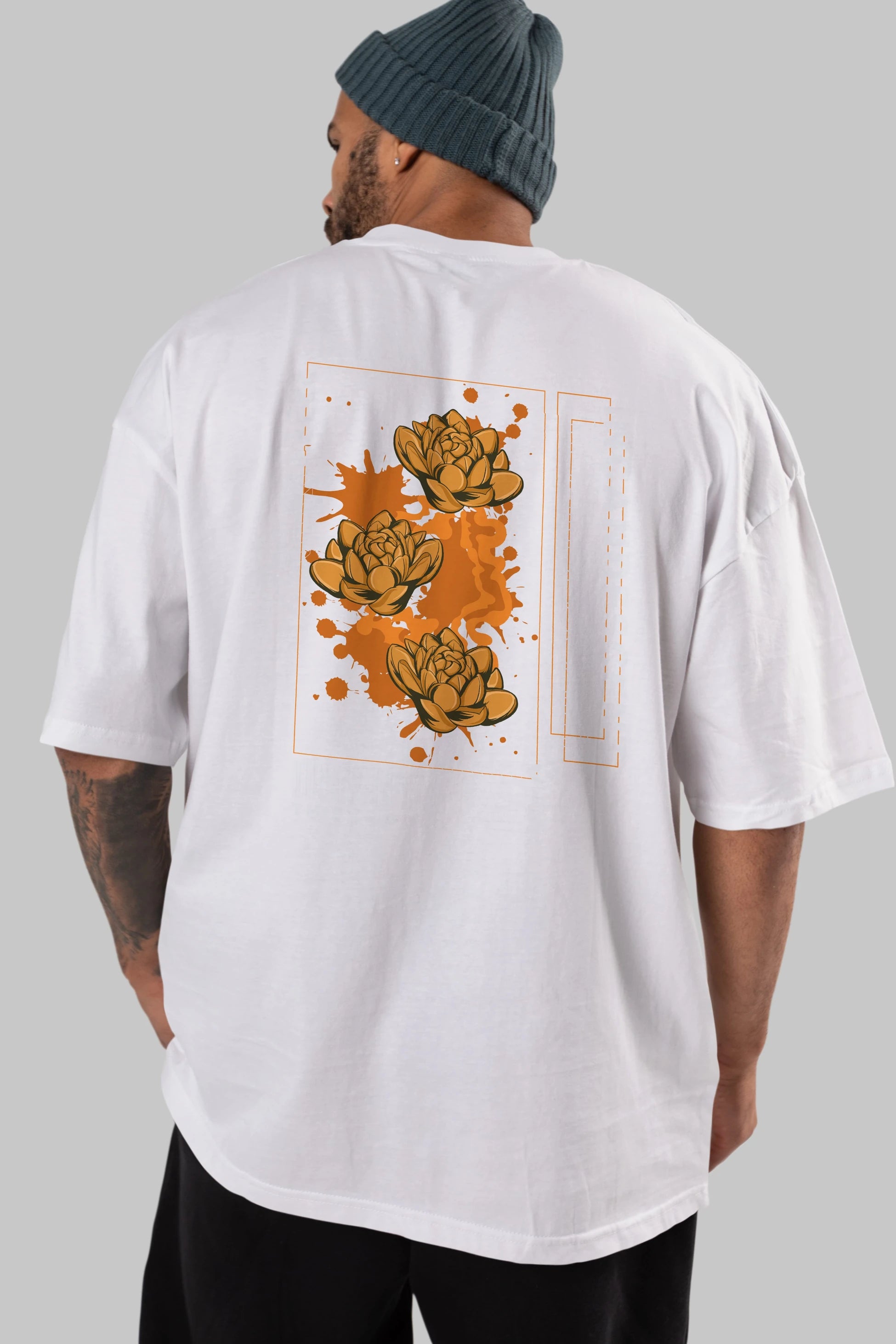 Incandescent Arka Baskılı Oversize t-shirt Erkek Kadın Unisex
