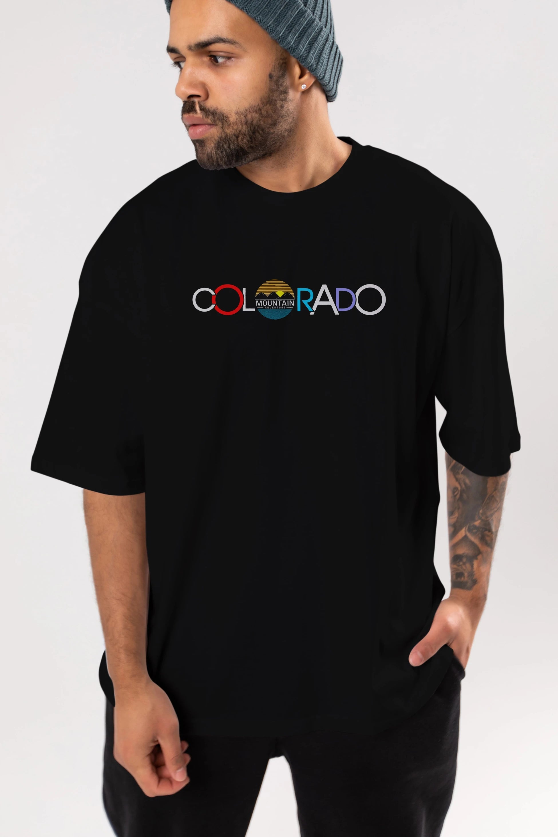 Colorado Ön Baskılı Oversize t-shirt Erkek Kadın Unisex