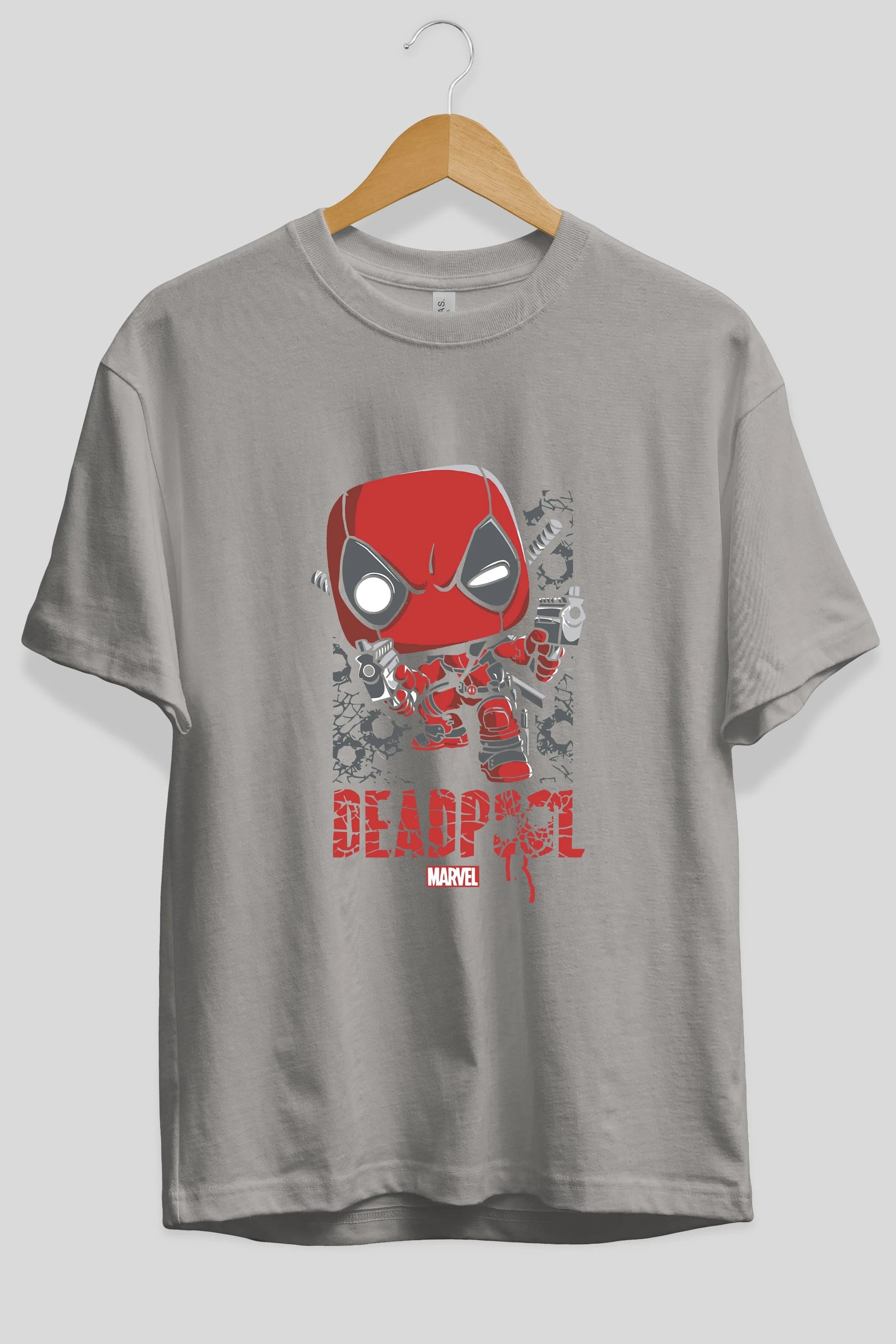 Deadpool (8) Ön Baskılı Oversize t-shirt Erkek Kadın Unisex %100 Pamuk Bisiklet Yaka tişort