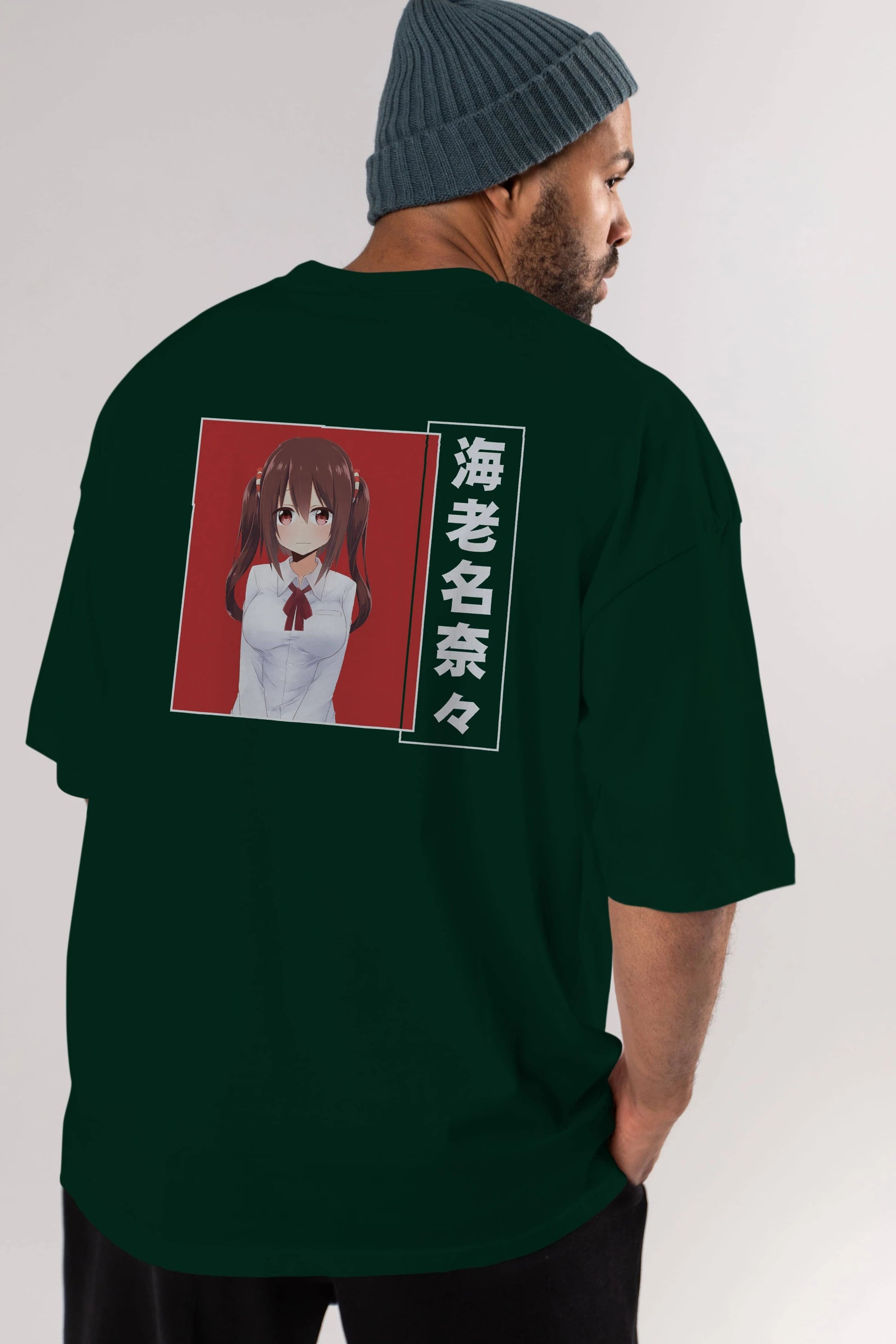 Nana Ebina 1 Anime Arka Baskılı Oversize t-shirt Erkek Kadın Unisex