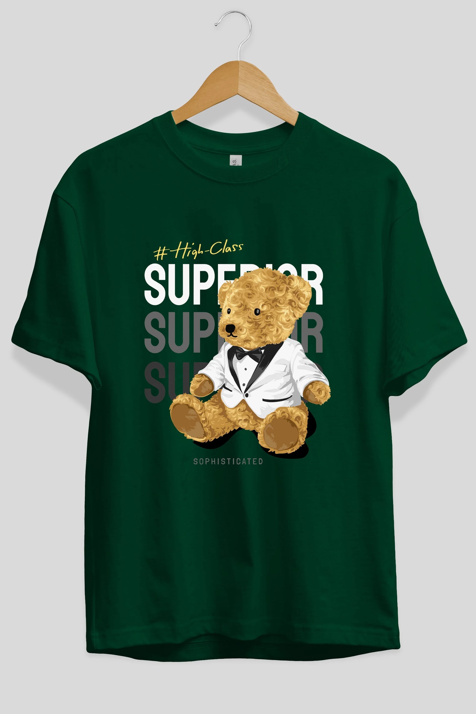 Teddy Bear Superior Ön Baskılı Oversize t-shirt Erkek Kadın Unisex %100 Pamuk
