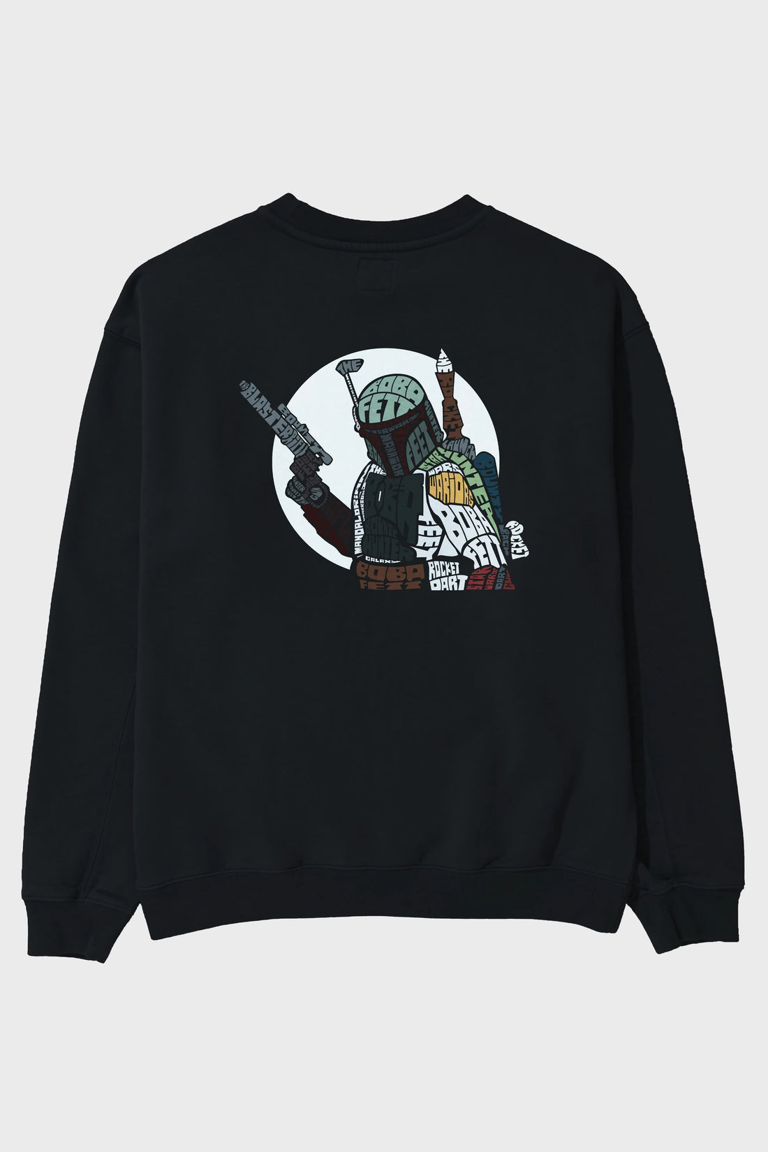 Boba Fett Arka Baskılı Oversize Sweatshirt Erkek Kadın Unisex