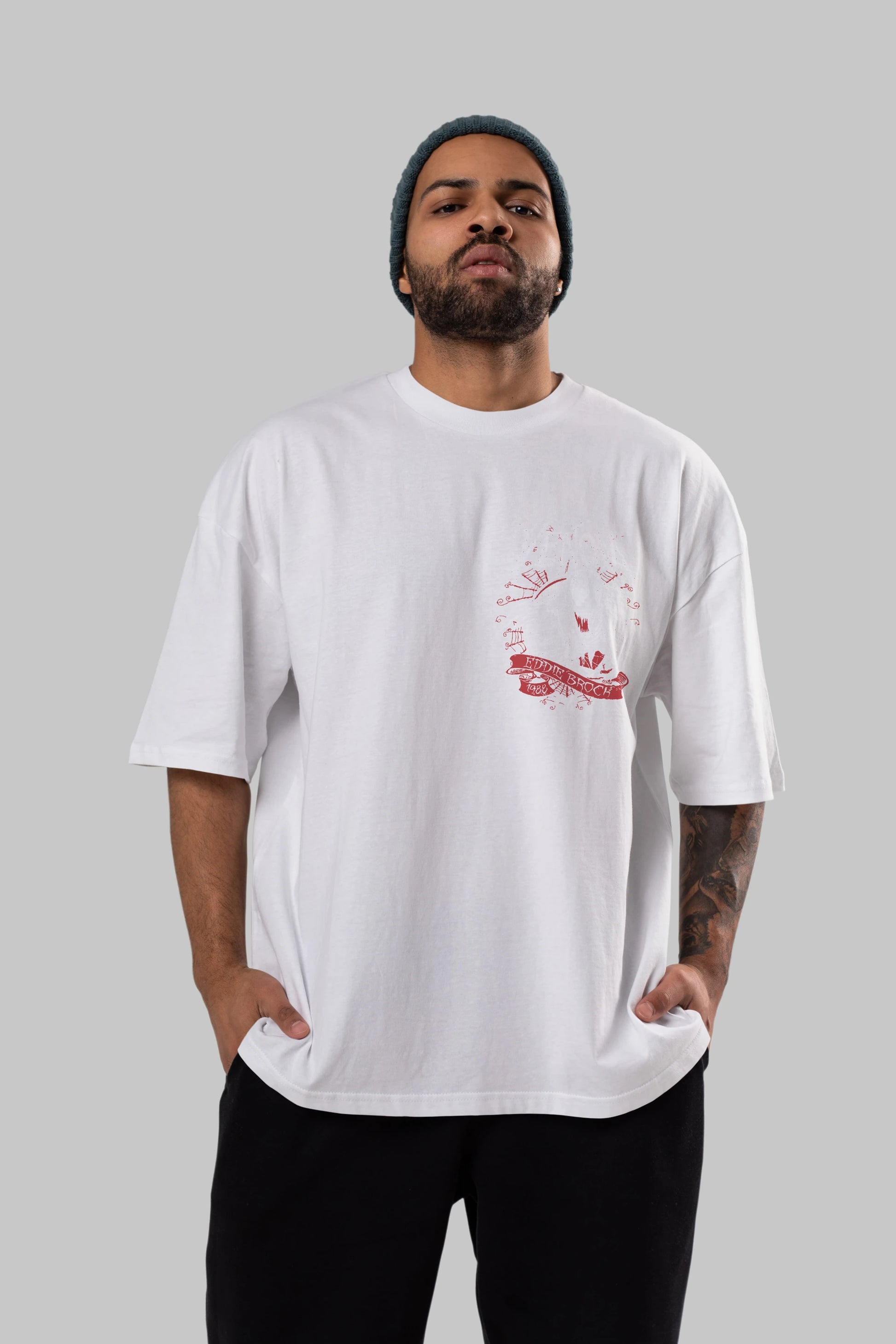 Venom (11) Ön Sol Baskılı Oversize t-shirt Erkek Kadın Unisex %100 Pamuk Bisiklet Yaka tişort
