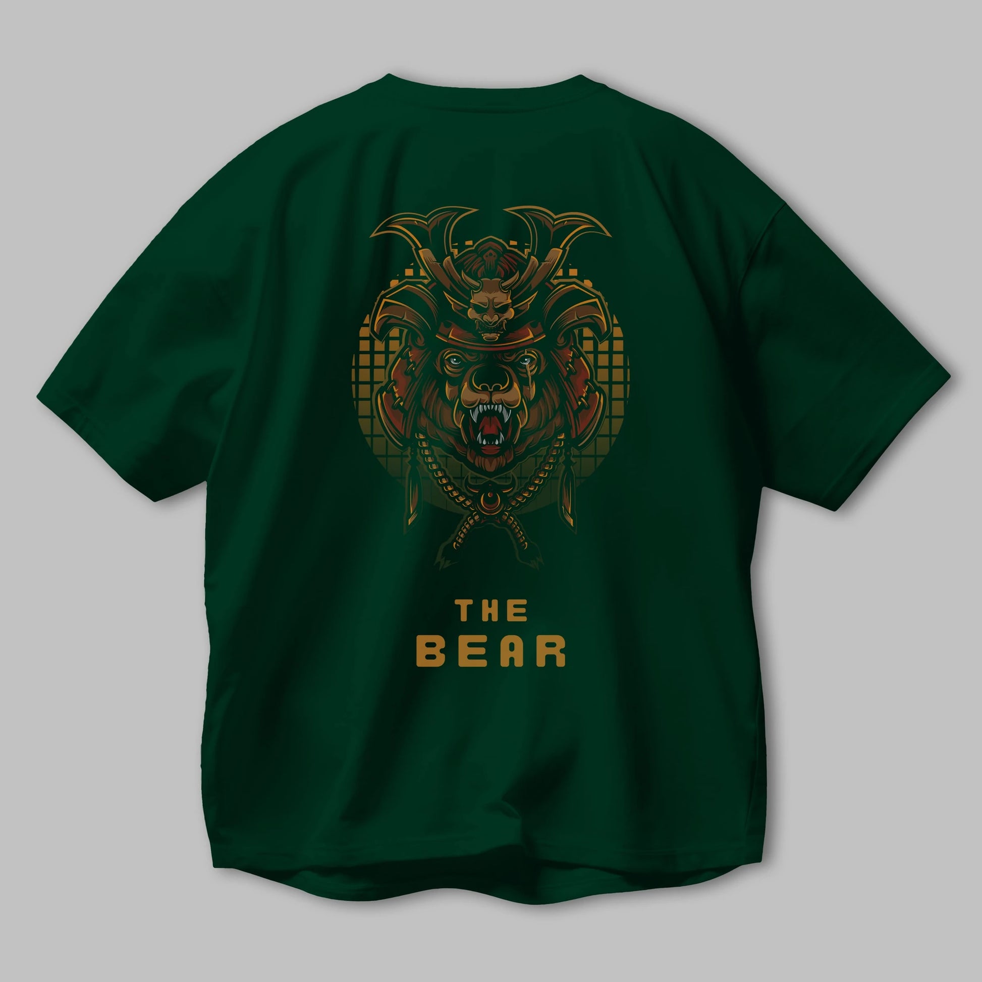 The Bear 2 Arka Baskılı Oversize t-shirt Erkek Kadın Unisex
