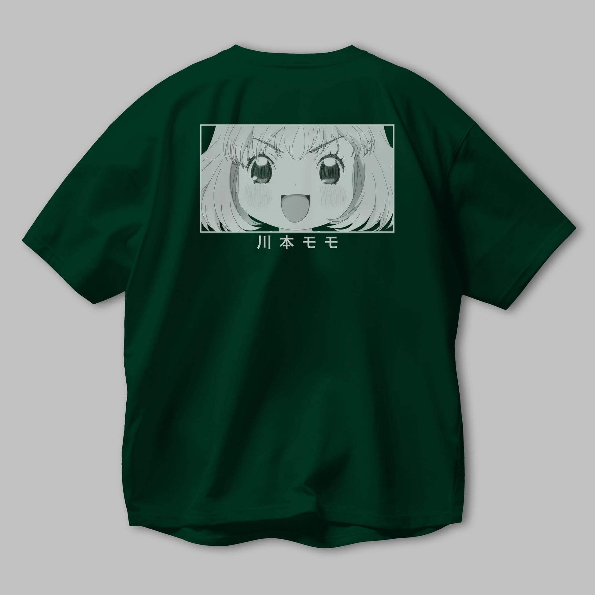 Momo Kawamoto 1 Anime Arka Baskılı Oversize t-shirt Erkek Kadın Unisex