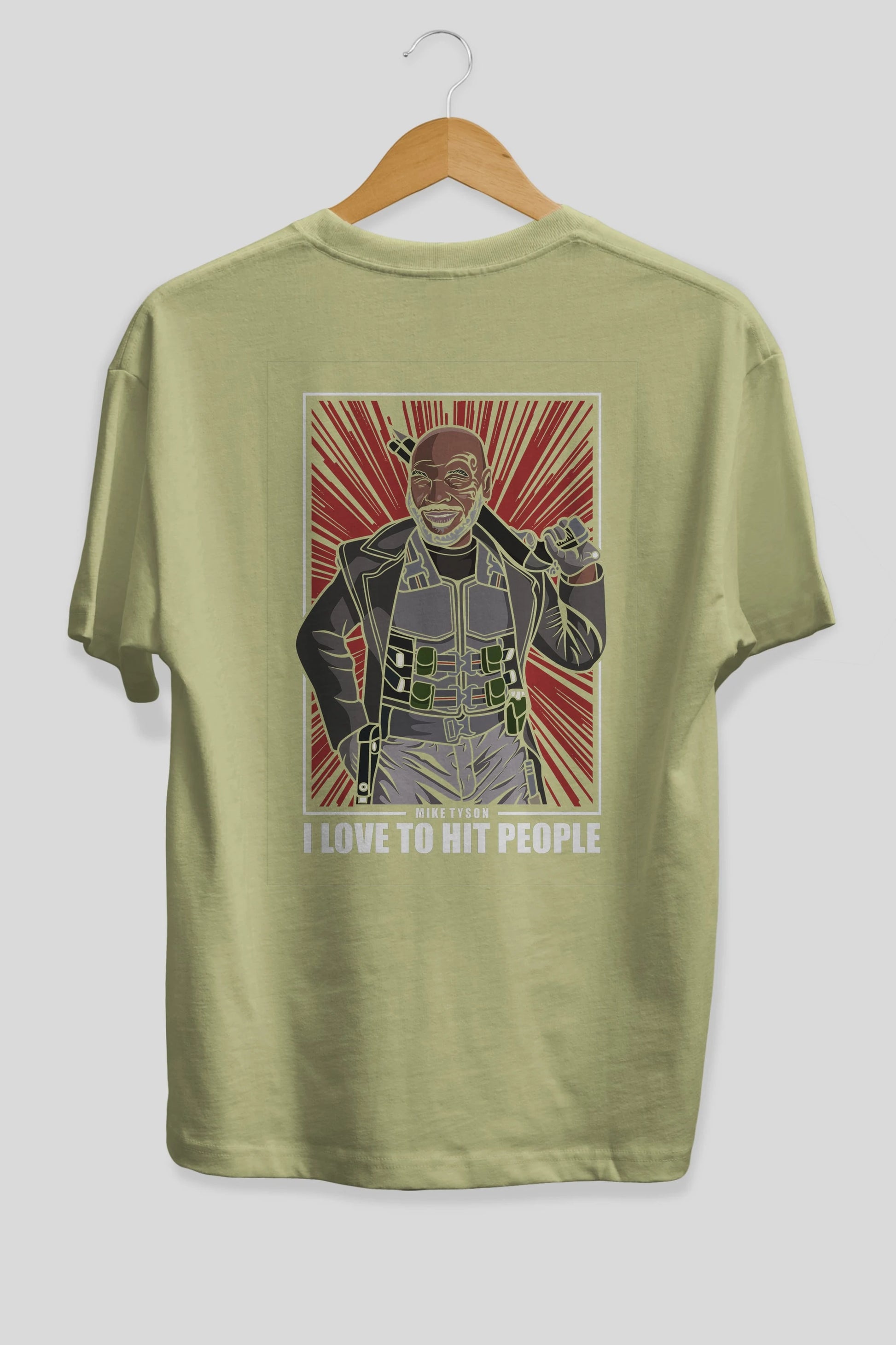 Blade Tyson Arka Baskılı Oversize t-shirt Erkek Kadın Unisex %100 Pamuk tişort