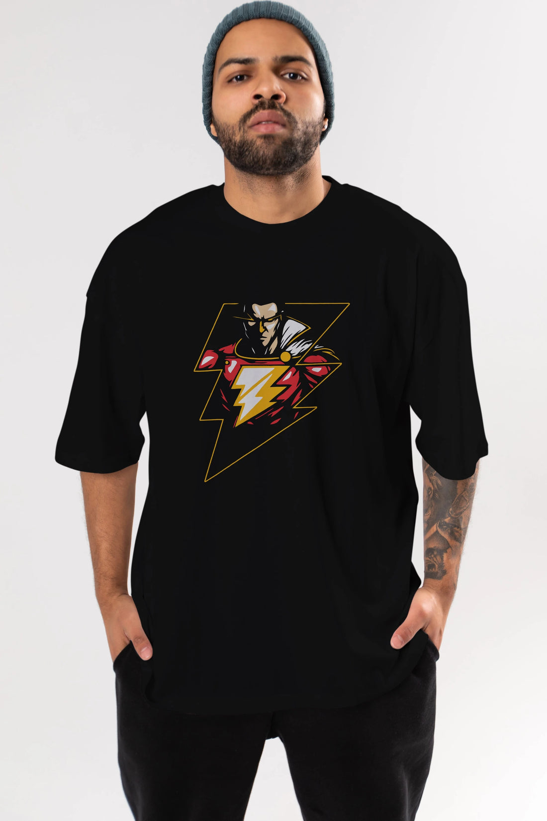 Flash Avengers (3) Ön Baskılı Oversize t-shirt Erkek Kadın Unisex %100 Pamuk Bisiklet Yaka tişort