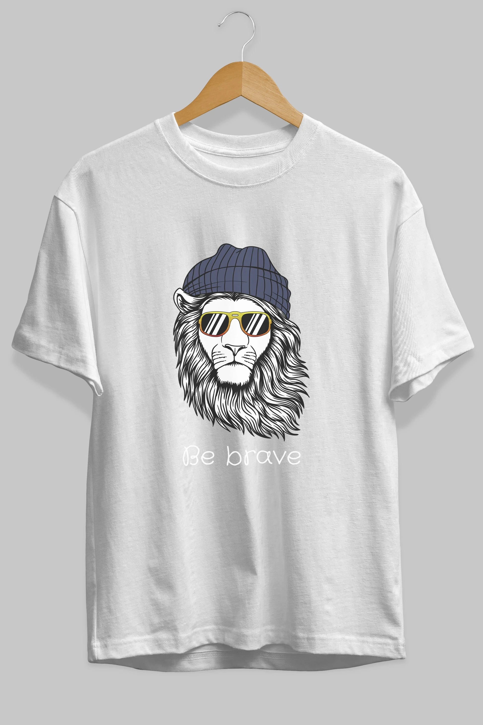 Be Brave Ön Baskılı Oversize t-shirt Erkek Kadın Unisex