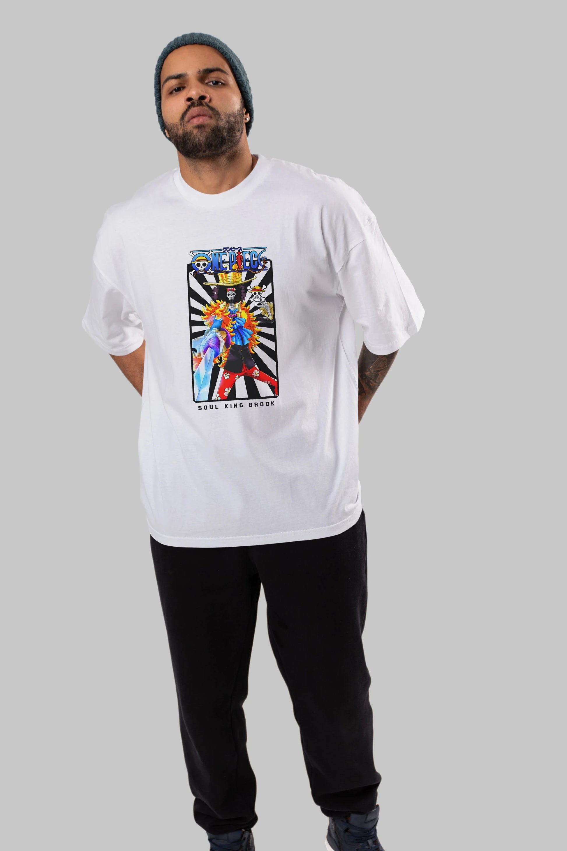 Brook Anime Ön Baskılı Oversize t-shirt Erkek Kadın Unisex