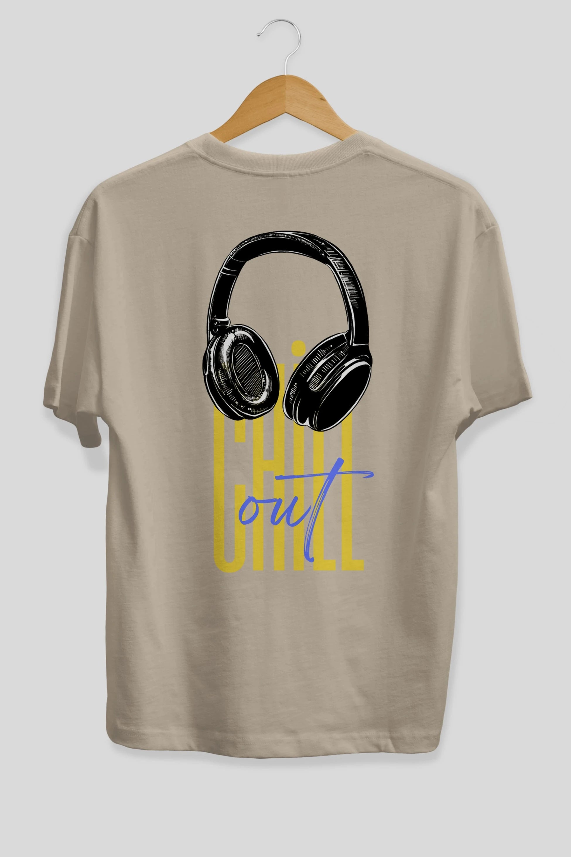 Chill Out Yazılı Arka Baskılı Oversize t-shirt Erkek Kadın Unisex