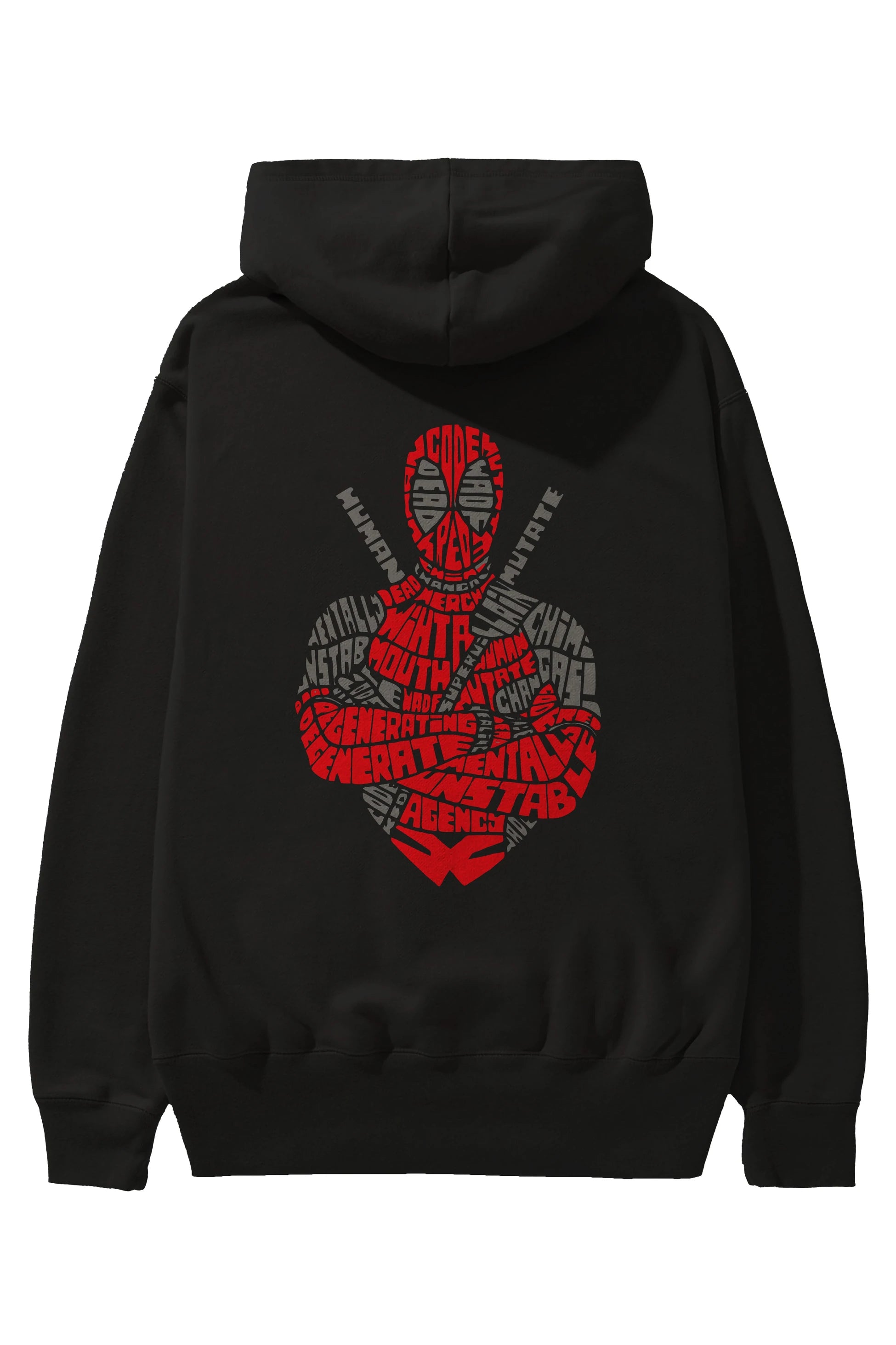 Deadpool (16) Arka Baskılı Hoodie Oversize Kapüşonlu Sweatshirt Erkek Kadın Unisex